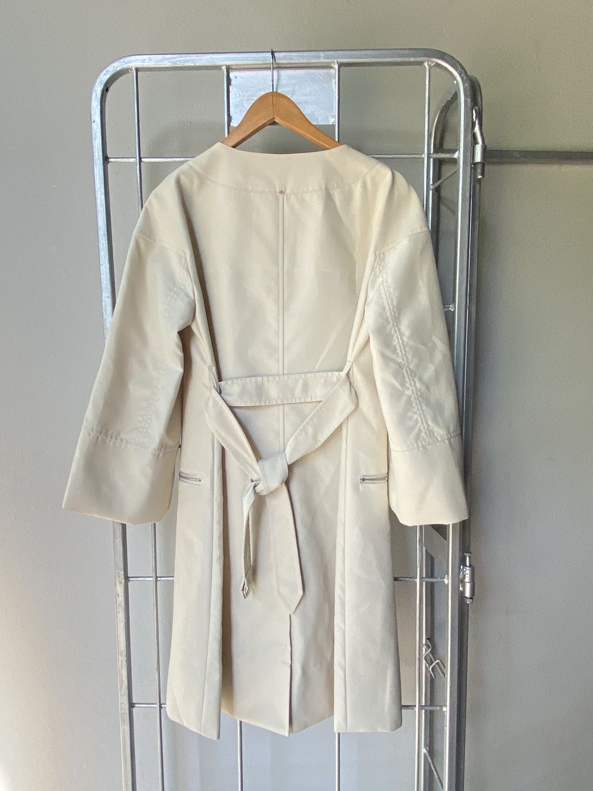 Sportmax SPORTMAX Light Gray Coat Dress Size M / US 6-8 / IT 42-44 - 19 Thumbnail