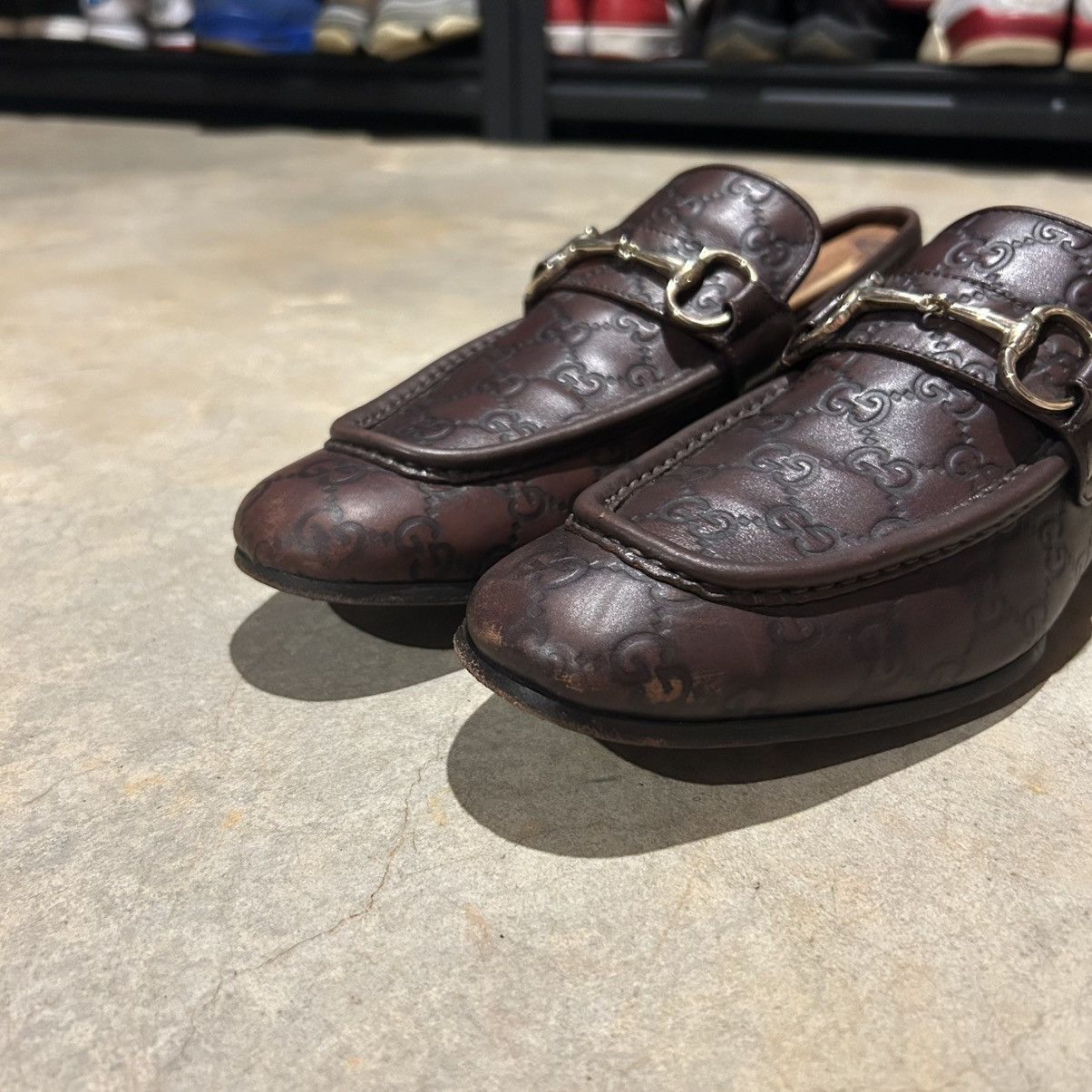 Designer × Gucci Gucci by Tom Ford Embossed Monogram Horsebit Loafers US 9.5 Size US 9.5 / EU 42-43 - 11 Thumbnail