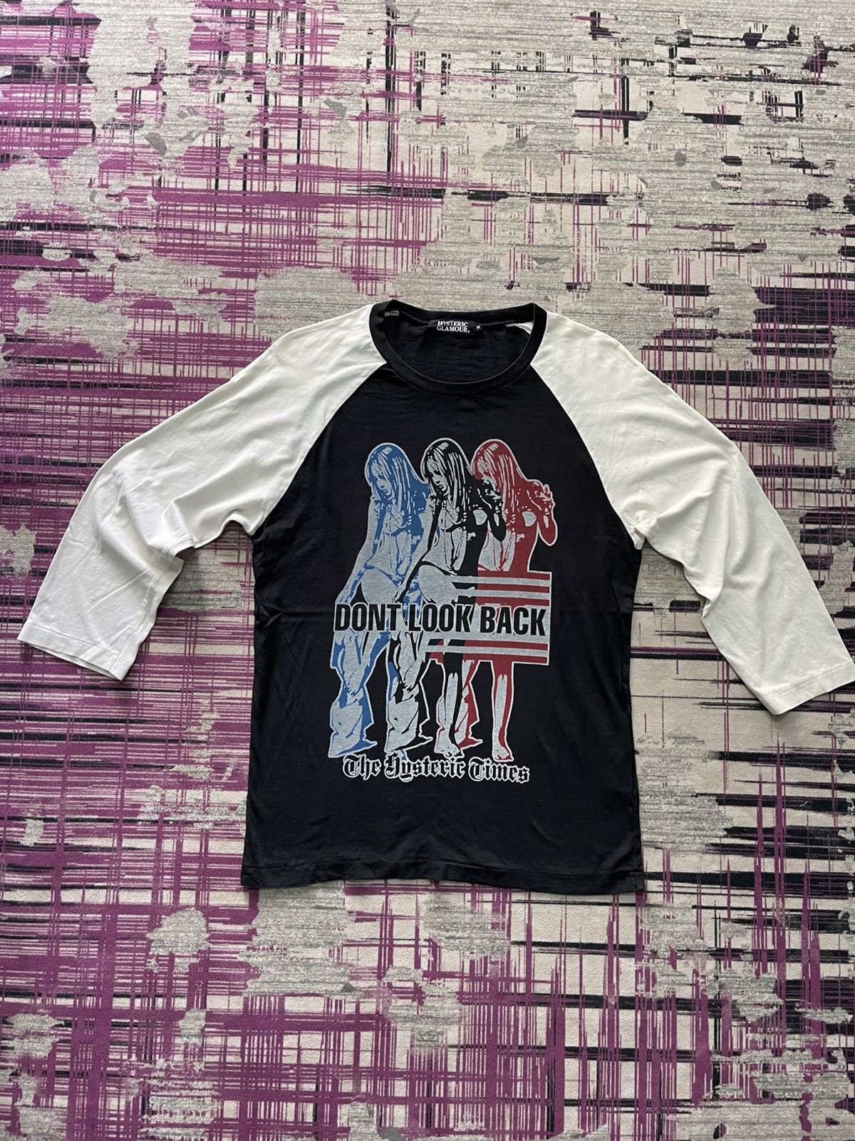 Hysteric Glamour 🔝HOT🔝HYSTERIC GLAMOUR “DON’T LOOK BACK” 3/4 SLEEVE RAGLAN Size US M / EU 48-50 / 2 - 1 Thumbnail