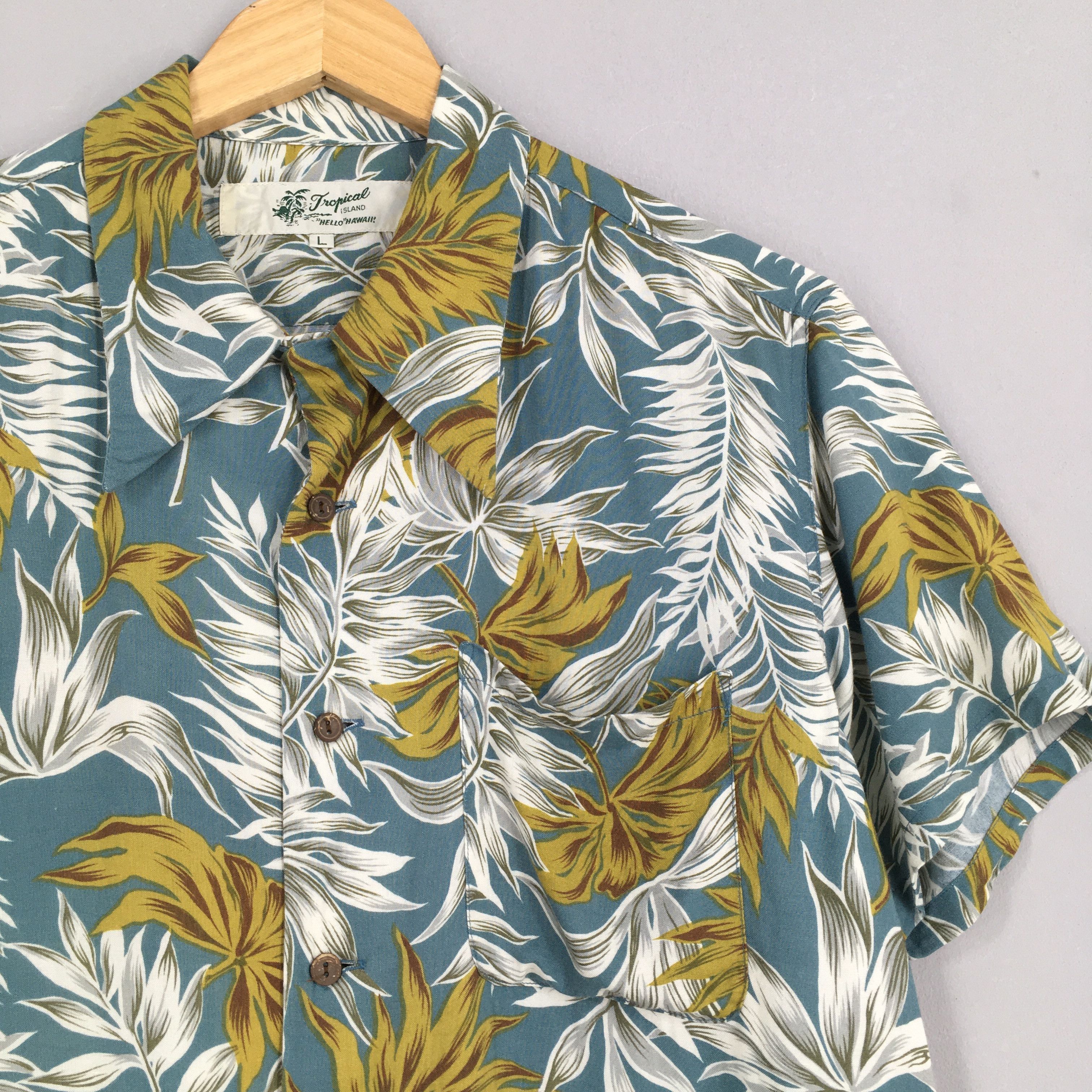 Other Vintage 90's Hawaiian Aloha Tropical Island Shirt Large Size US L / EU 52-54 / 3 - 2 Thumbnail
