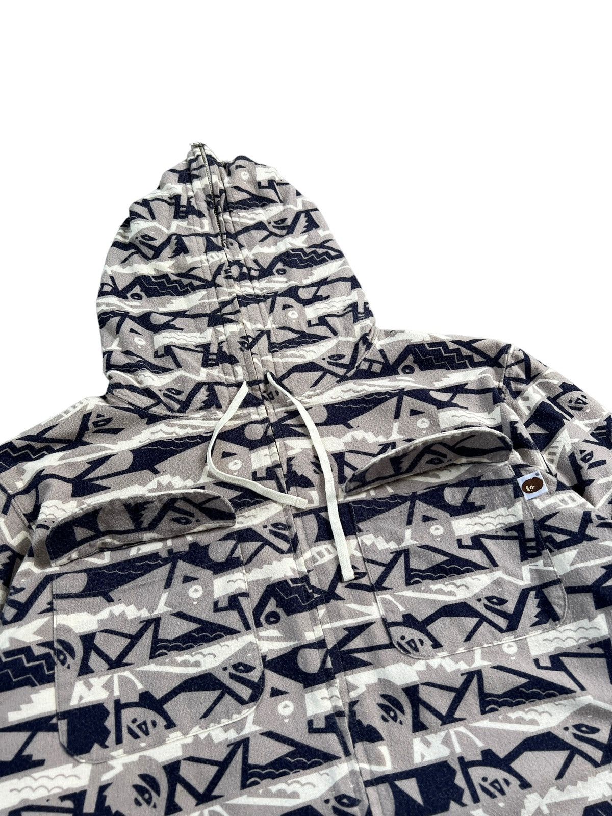 Bape Bape Navajo Tribal Pattern Full Zip Hoodie Size US L / EU 52-54 / 3 - 6 Thumbnail