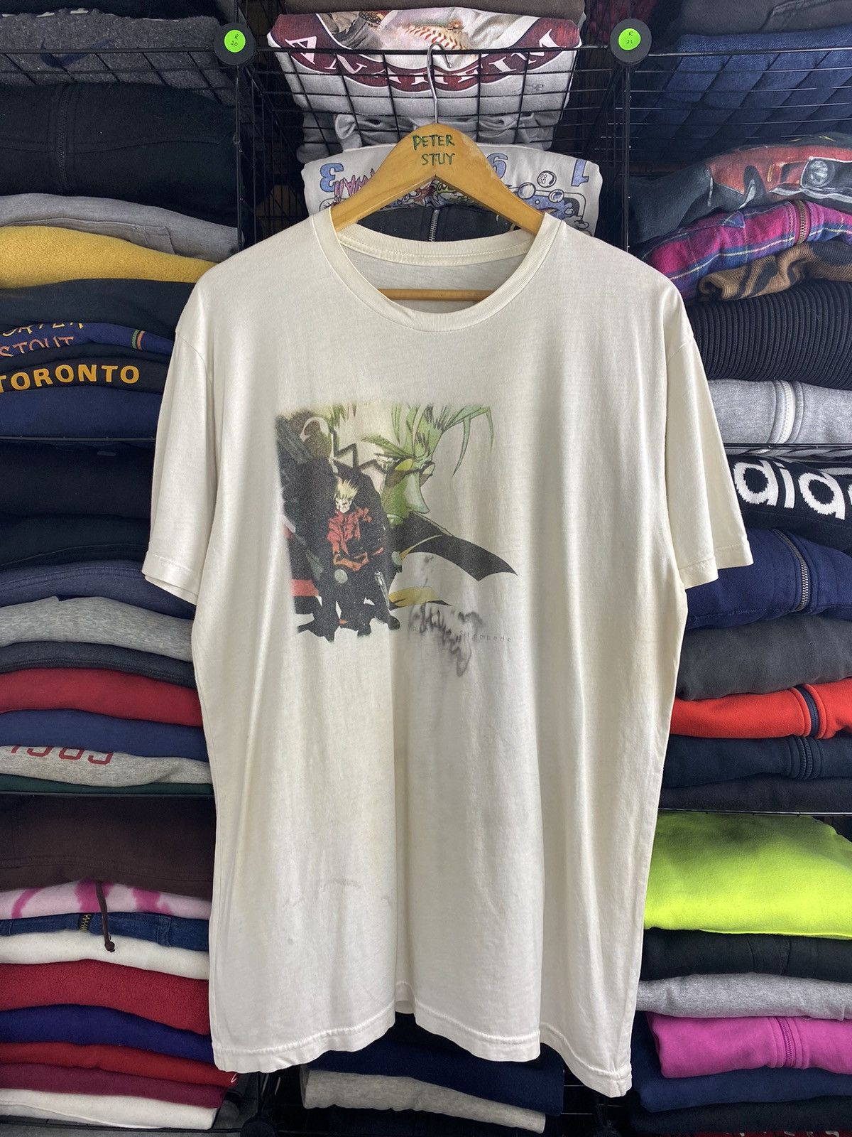 Anime × Cartoon Network × Vintage Vintage Vash the Stampede distressed tee Size US M / EU 48-50 / 2 - 2 Thumbnail