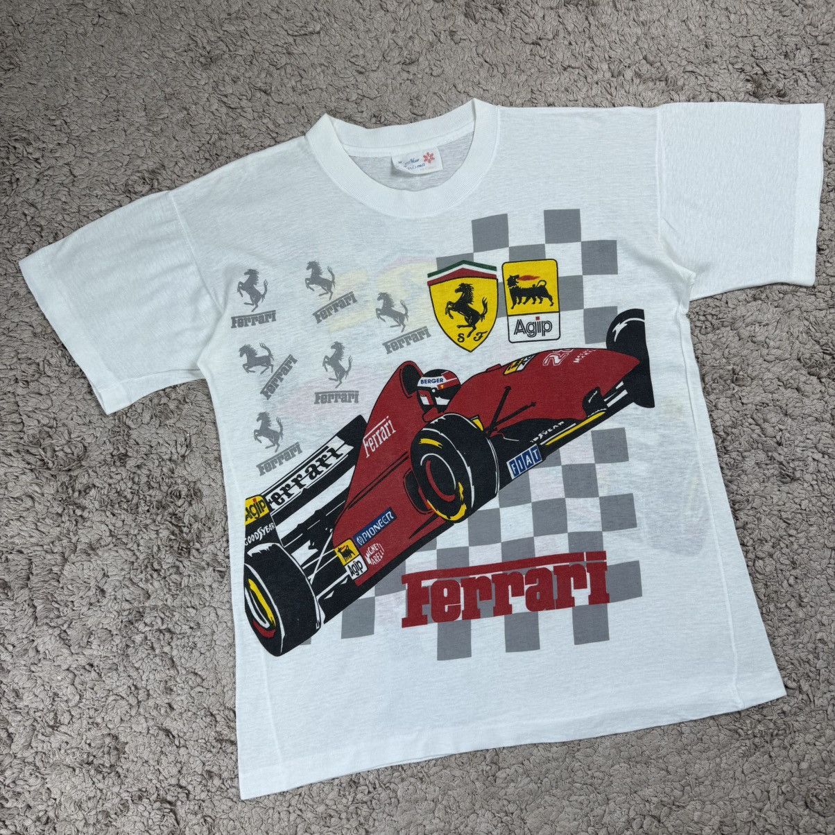 Formula 1 Vintage 1990s Ferrari Formula 1 Animation Graphic T-shirt Size US M / EU 48-50 / 2 - 3 Thumbnail