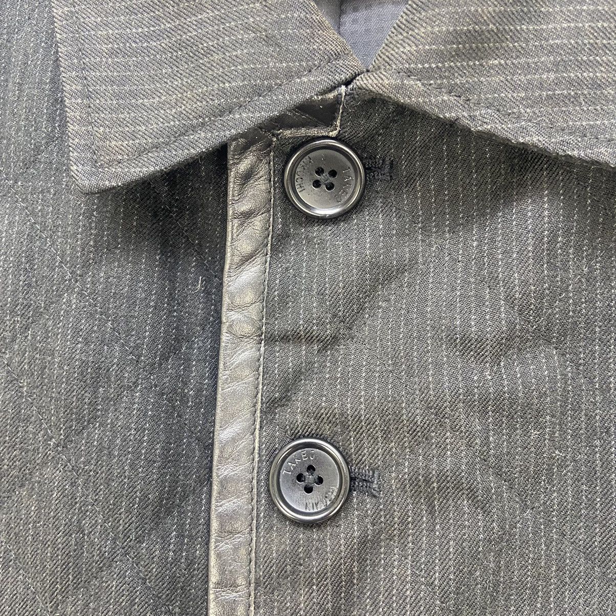 Japanese Brand × Takeo Kikuchi Japanese Brand Takeo Kikuchi Leather Trimmed Quilted Jacket Size US S / EU 44-46 / 1 - 14 Thumbnail