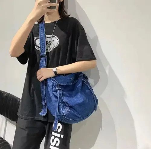 Other Denim Blue Canvas Shoulder Bag Size ONE SIZE - 3 Thumbnail