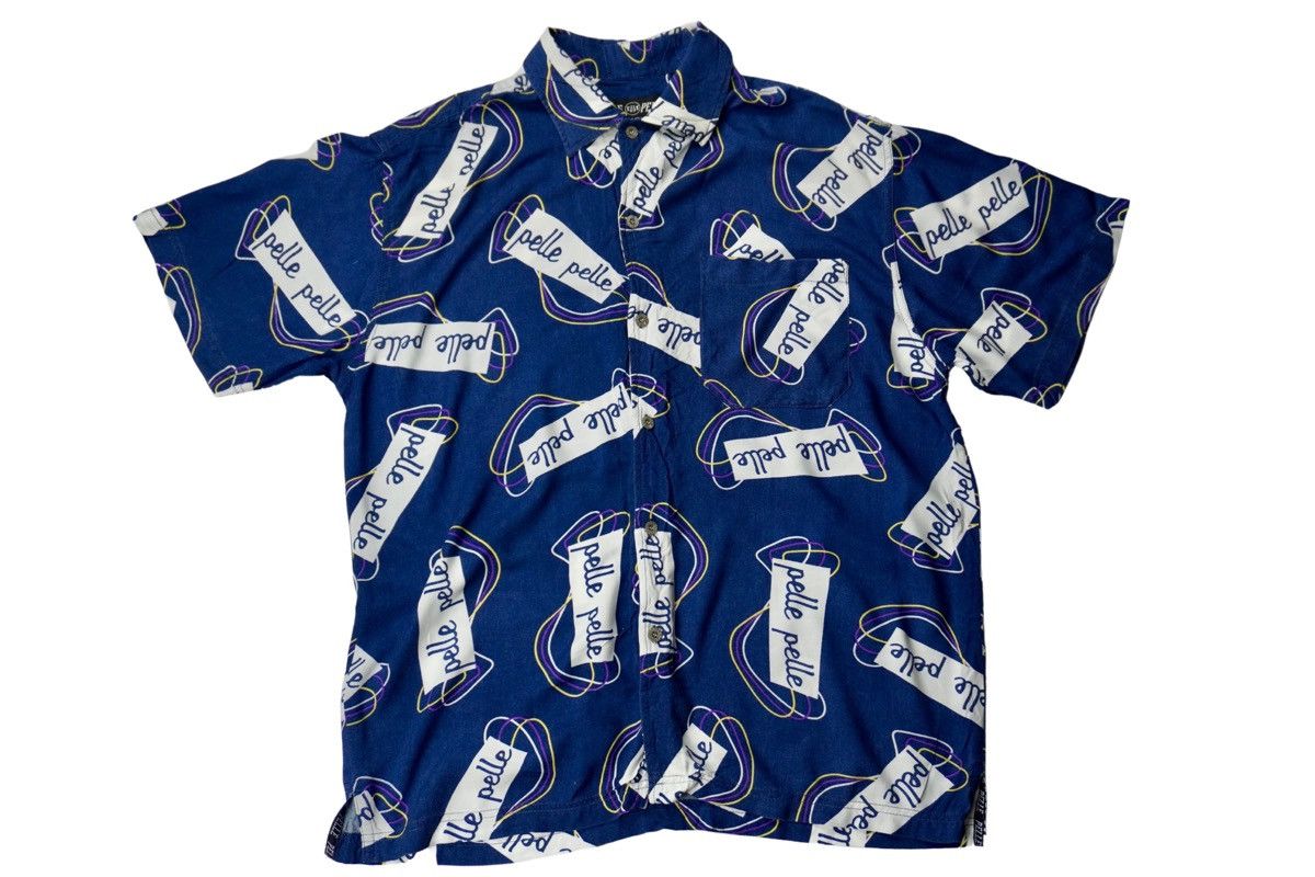 Marc Buchanan × Pelle Pelle × Vintage Pelle pelle marc buchanan overprinted spellout button shirt Size US M / EU 48-50 / 2 - 1 Thumbnail