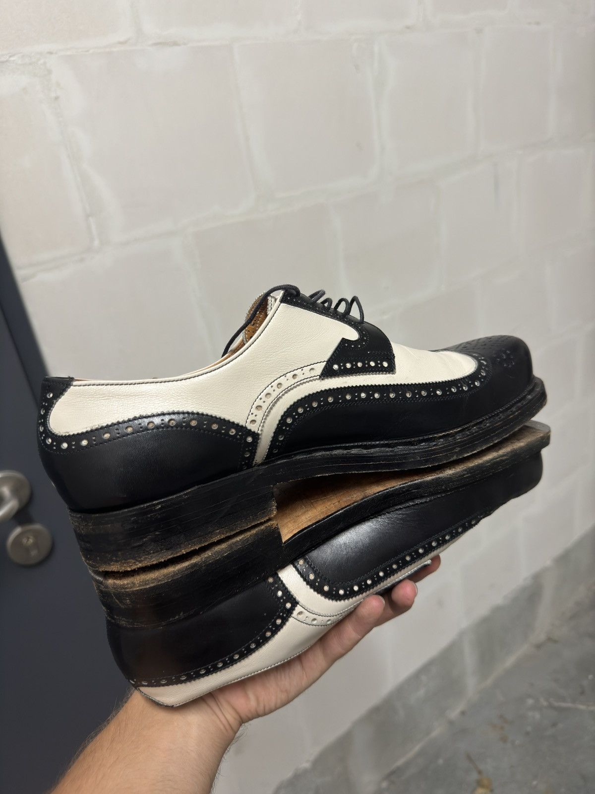 Vass Vass Budapest handmade derby leather boots shoes classic Size US 8.5 / EU 41-42 - 10 Thumbnail