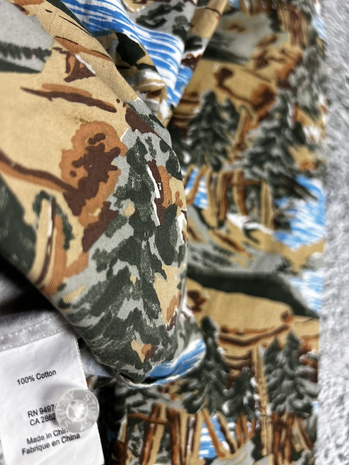Stussy Stussy shirt landscape print button up canoe outdoor vintage Size US XL / EU 56 / 4 - 8 Thumbnail