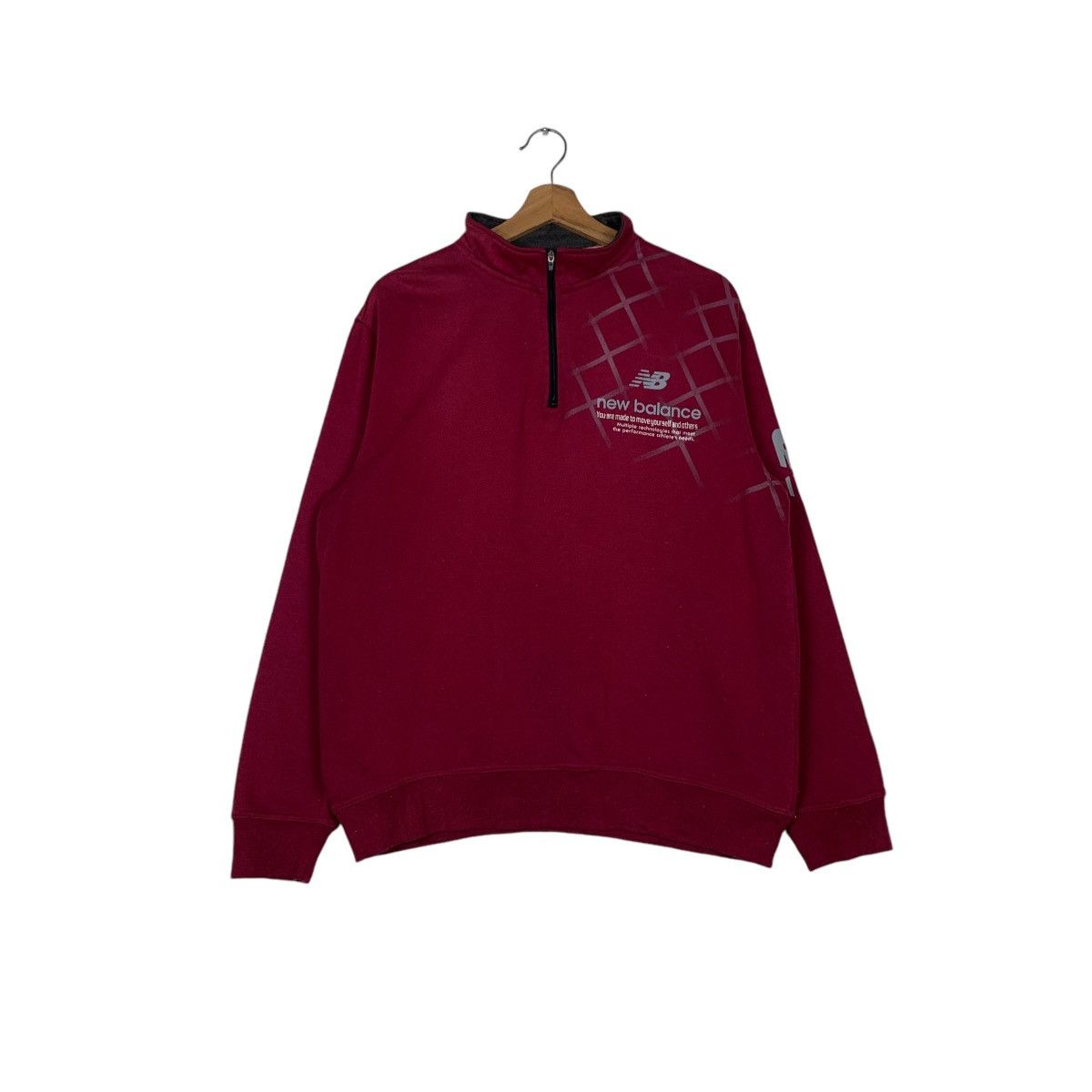 New Balance NEW BALANCE Half Zip Turtleneck Sweatshirt #1533-C69 Size US L / EU 52-54 / 3 - 1 Thumbnail