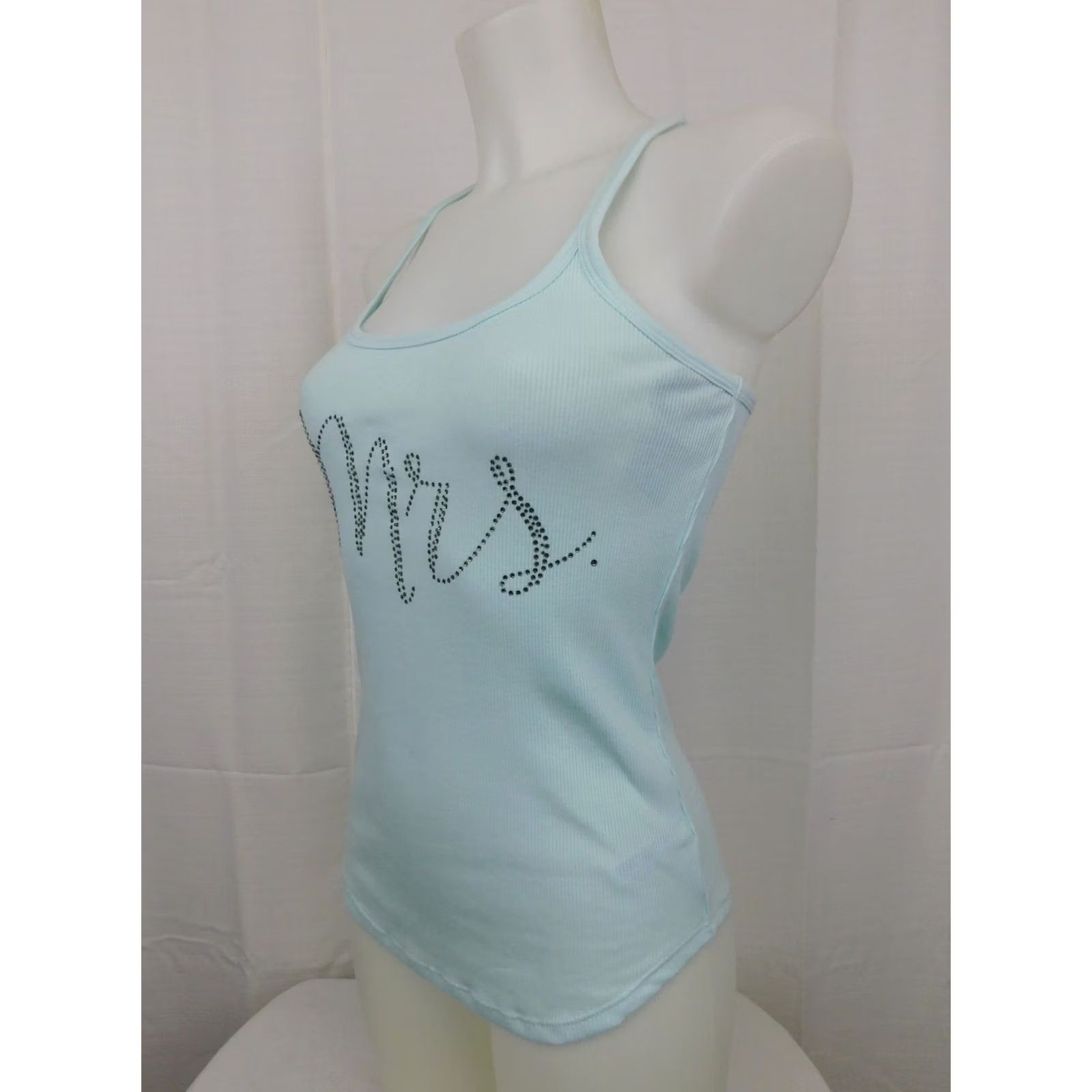 Betsey Johnson Betsey Johnson Rhinestone Bridal Wedding Tank Top XS Blue Sleeveless Camisole Women's Size XS / US 0-2 / IT 36-38 - 3 Thumbnail