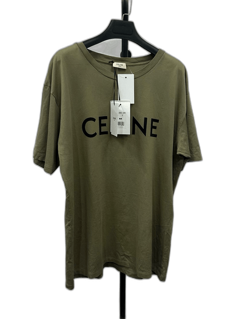 Celine CELINE Logo Print Short Sleeve TShirt Size US M / EU 48-50 / 2 - 1 Thumbnail
