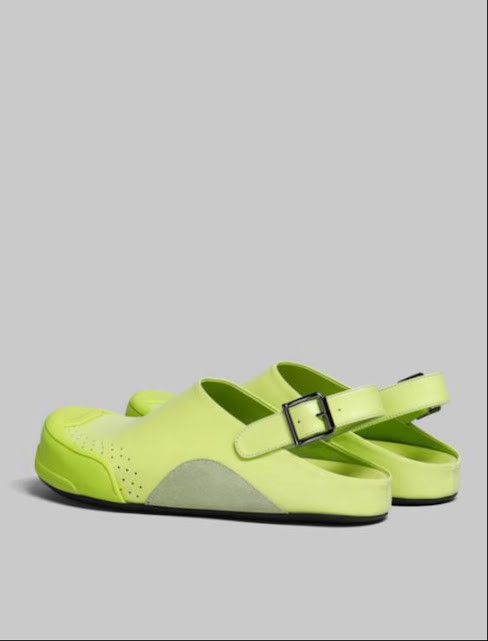 Marni o1w1db10824 Sabot Shoes in Yellow Black Size US 11 / EU 44 - 5 Thumbnail