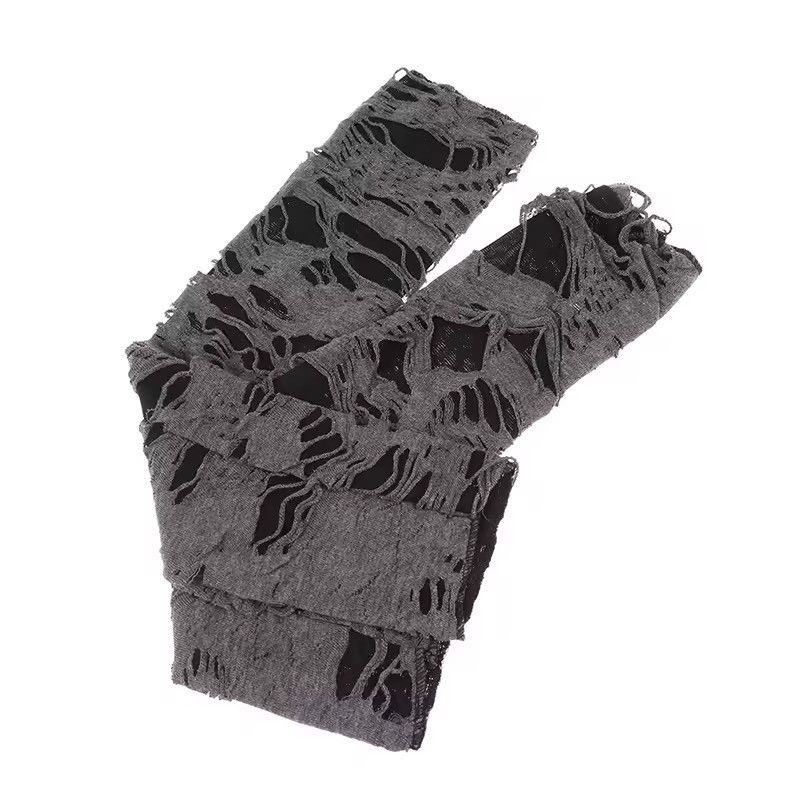 Other Gothic Black Fingerless Gloves Size ONE SIZE - 9 Thumbnail