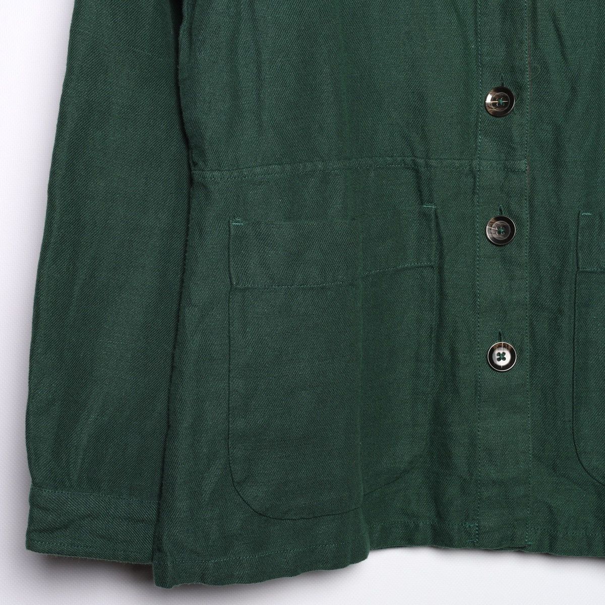 Gudrun Sjoden Gudrun Sjoden Linen Cotton Green Shirt Size S / US 4 / IT 40 - 10 Thumbnail