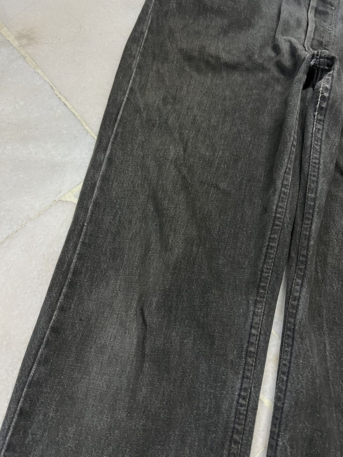 Levi's 💥90’s💥Vintage Levis 501 Faded Made In USA Distressed Jean Size US 35 - 7 Thumbnail