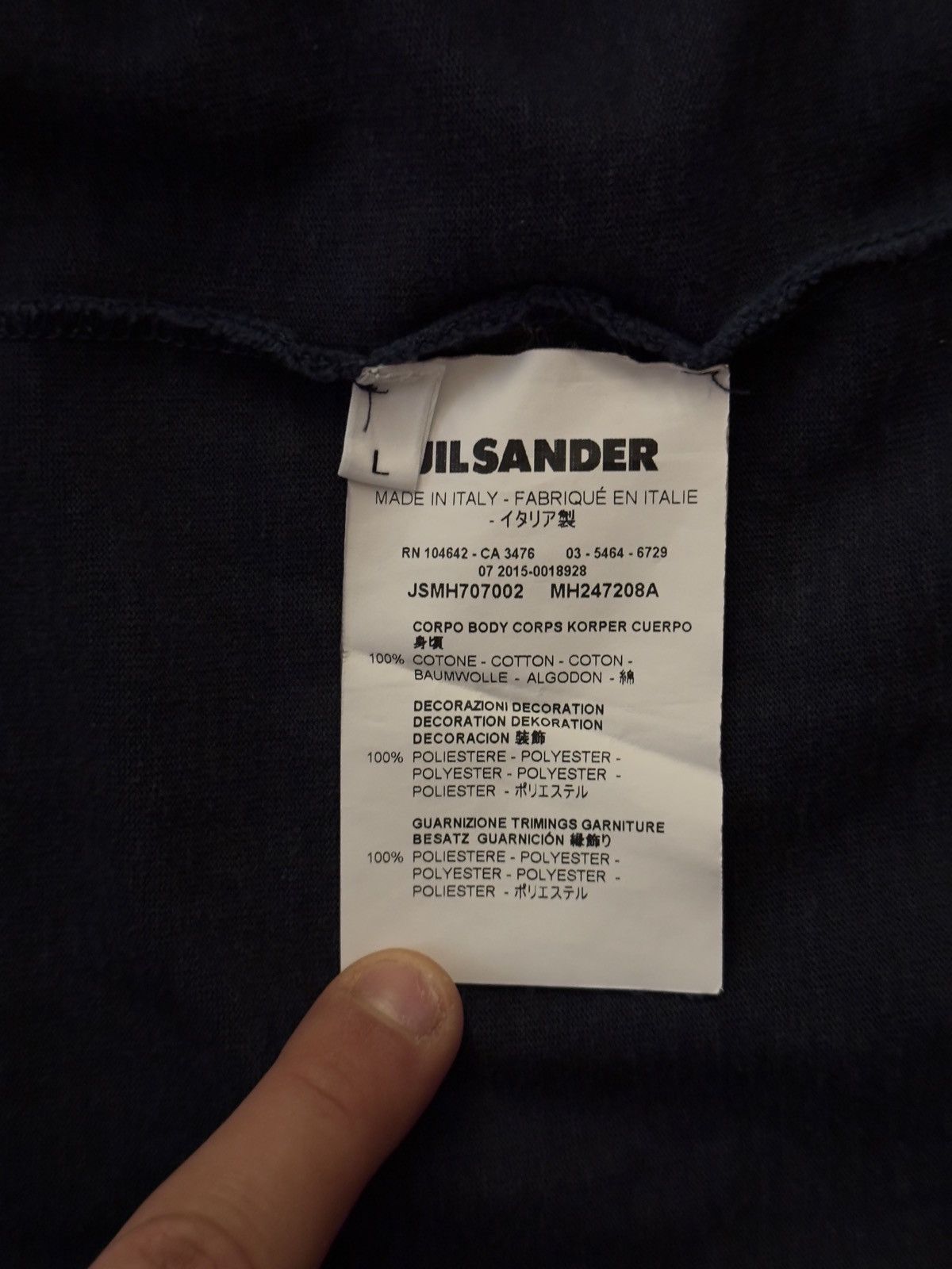 Jil Sander Jil sander 2015 Inspected T-Shirt Size US L / EU 52-54 / 3 - 5 Thumbnail