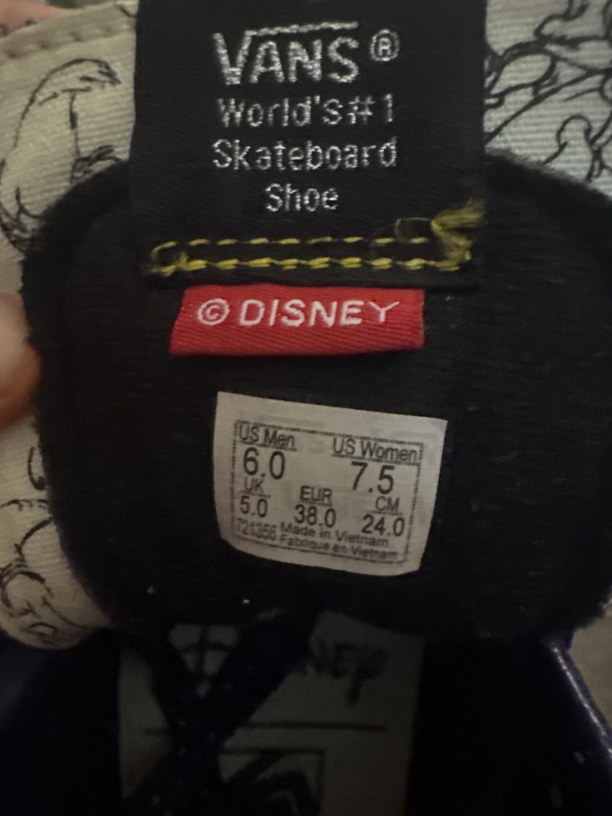 Vans Vans Sk8-Hi Disney Sorcerer’s Apprentice Size US 7.5 / IT 37.5 - 2 Thumbnail
