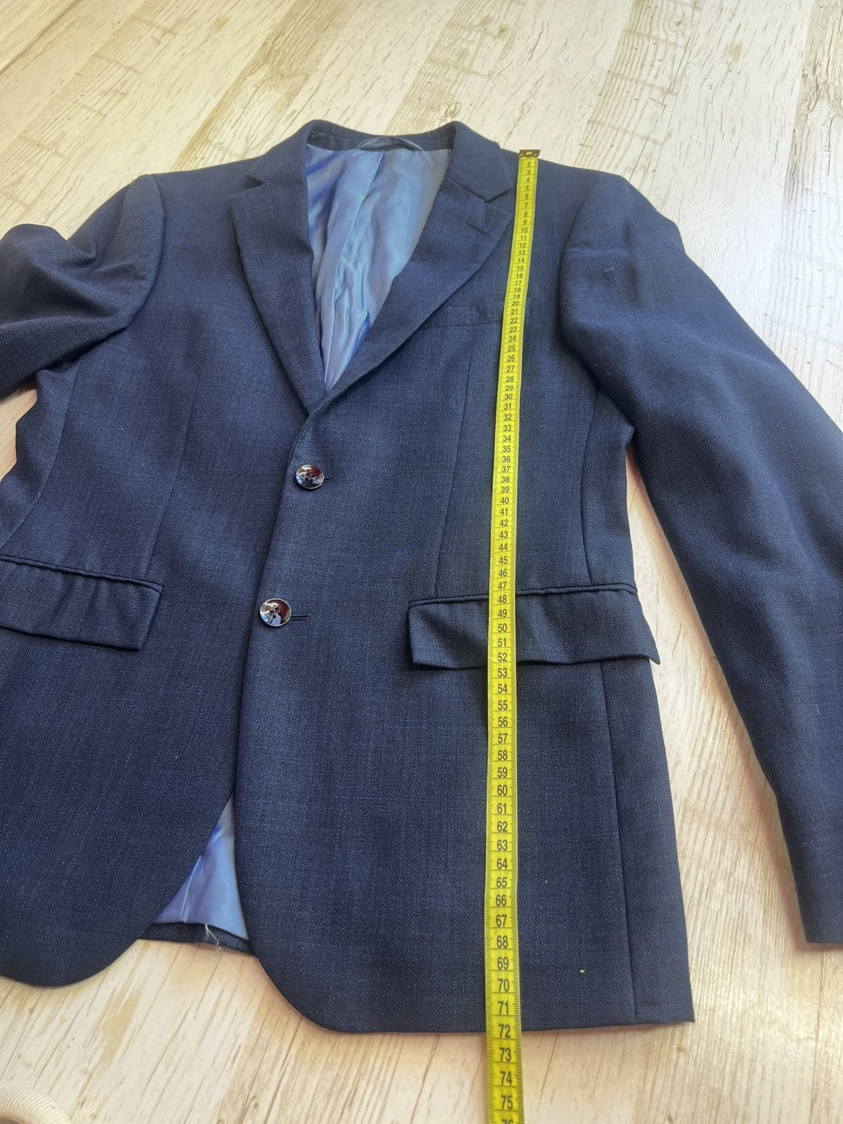 DKNY DKNY Blue Wool Blazer Size 48 Classic Tailored Size 38S - 14 Thumbnail