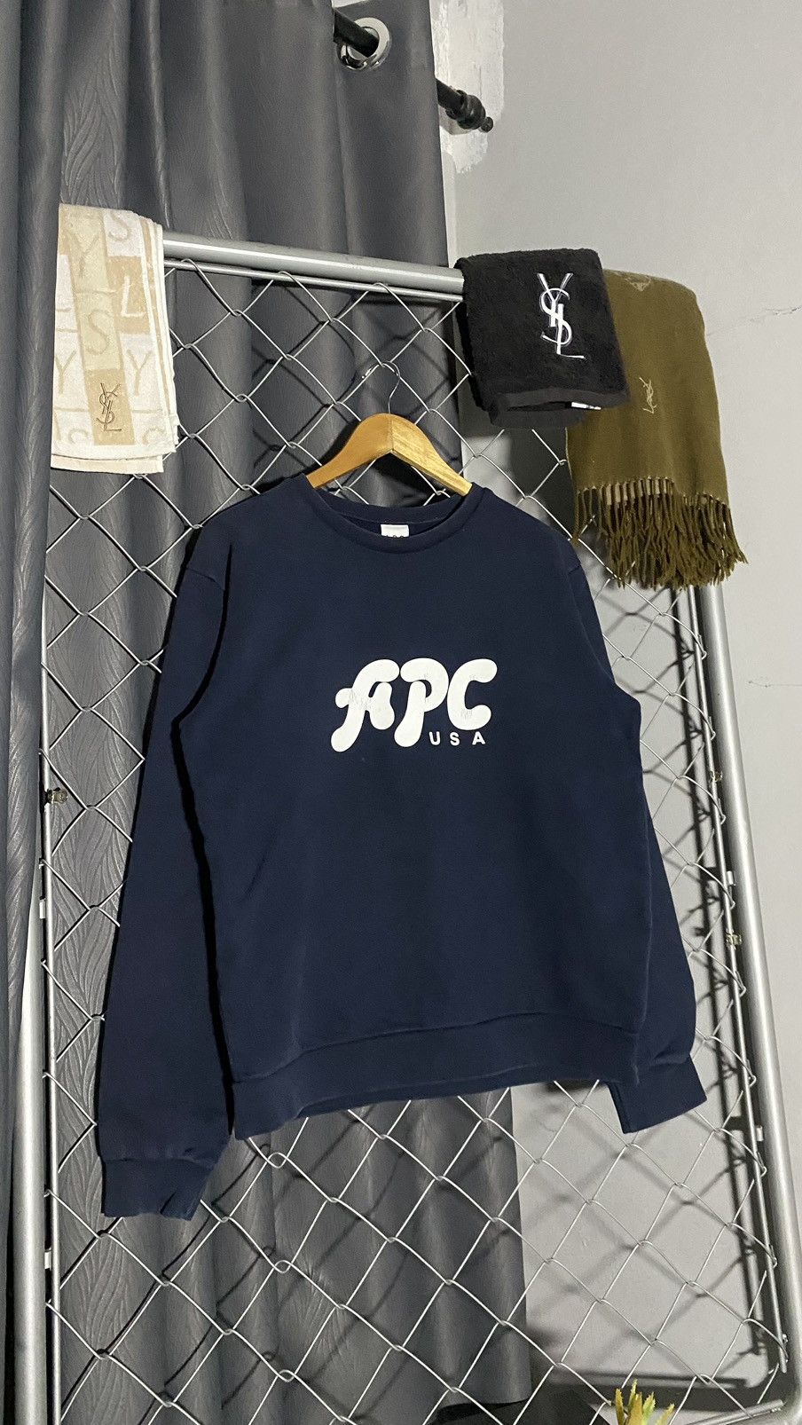 A.P.C. A.P.C. USA SWEATSHIRT BLUE MEDIUM Size US M / EU 48-50 / 2 - 1 Thumbnail