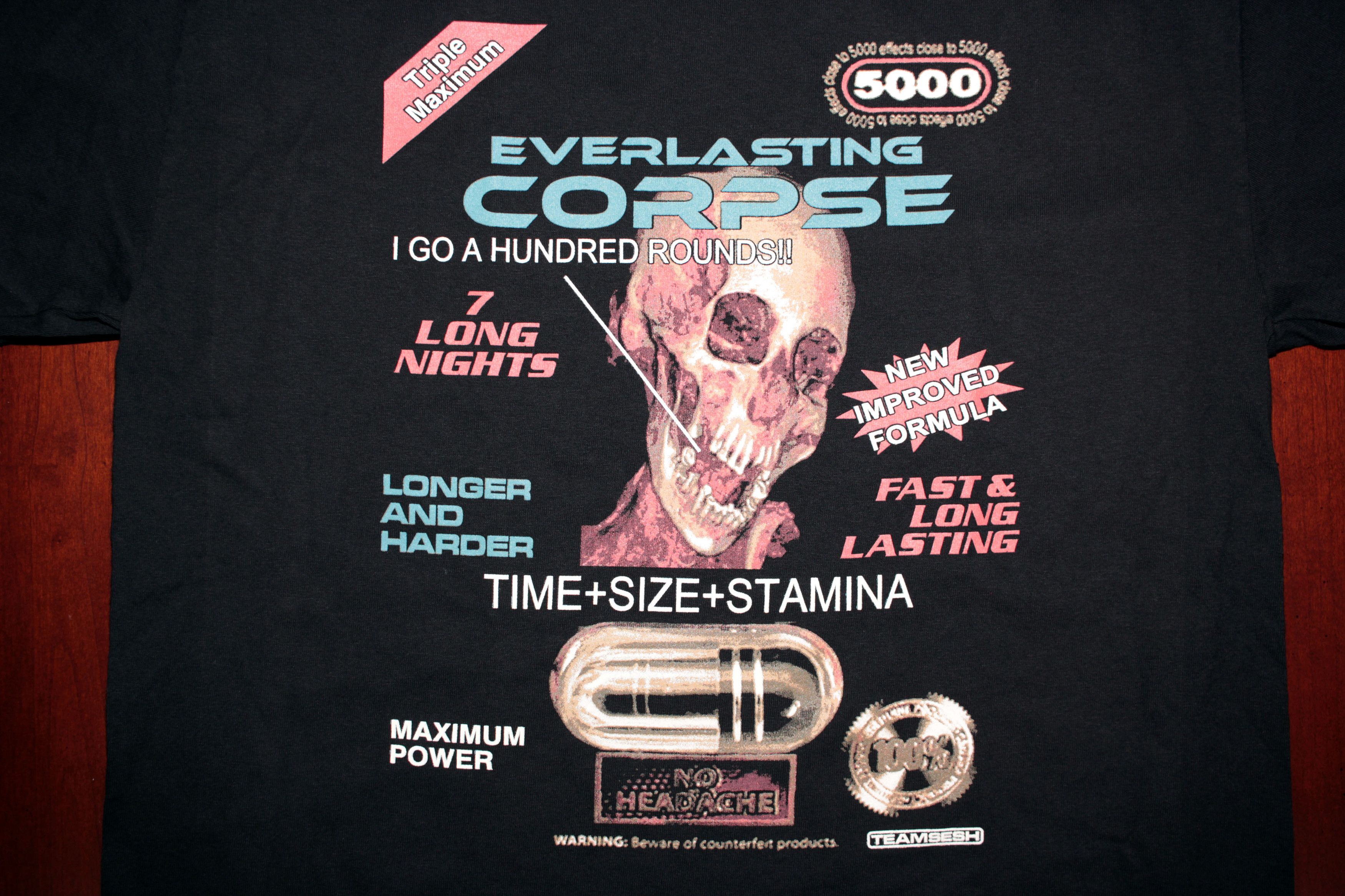 Bones × TeamSESH TeamSESH "EVERLASTING CORPSE" T-Shirt Size US S / EU 44-46 / 1 - 2 Thumbnail