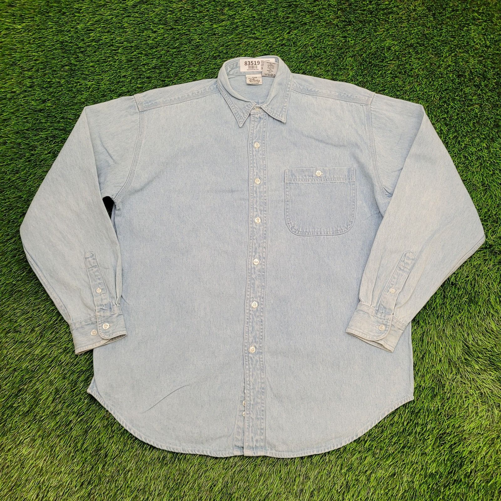 Disney Vintage Disney Winnie-the-Pooh Denim Button Shirt M/L 23x30 Size US M / EU 48-50 / 2 - 2 Thumbnail