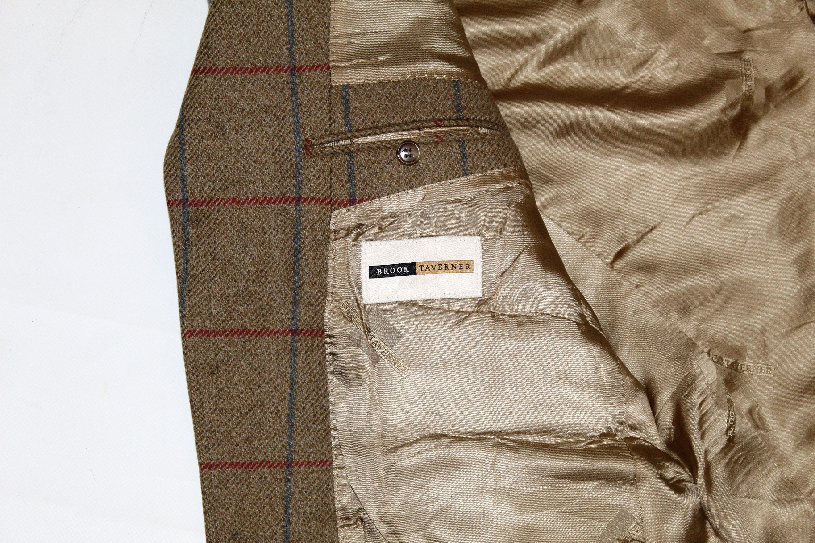 Donegal Tweed Brook Taverner Reid & Taylor Tweed Short Wool Blazer 52-54S Size 52S - 6 Thumbnail