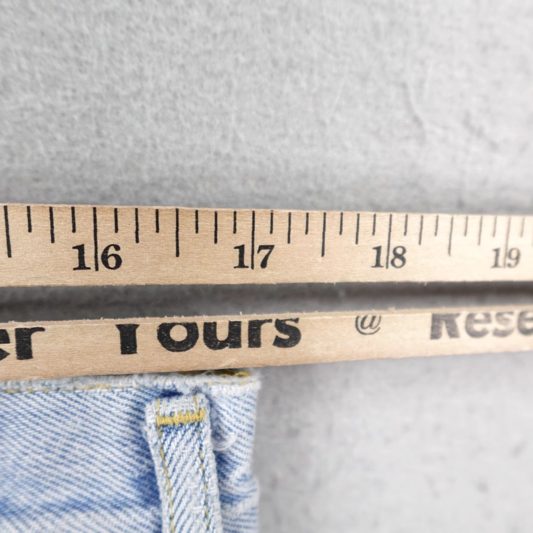 Agolde VINTAGE AGOLDE Shorts Womens 31 Blue Parker Denim Jean Cutoff Distressed Button Fly Mini Size 24" / US 00 / IT 34 - 6 Thumbnail