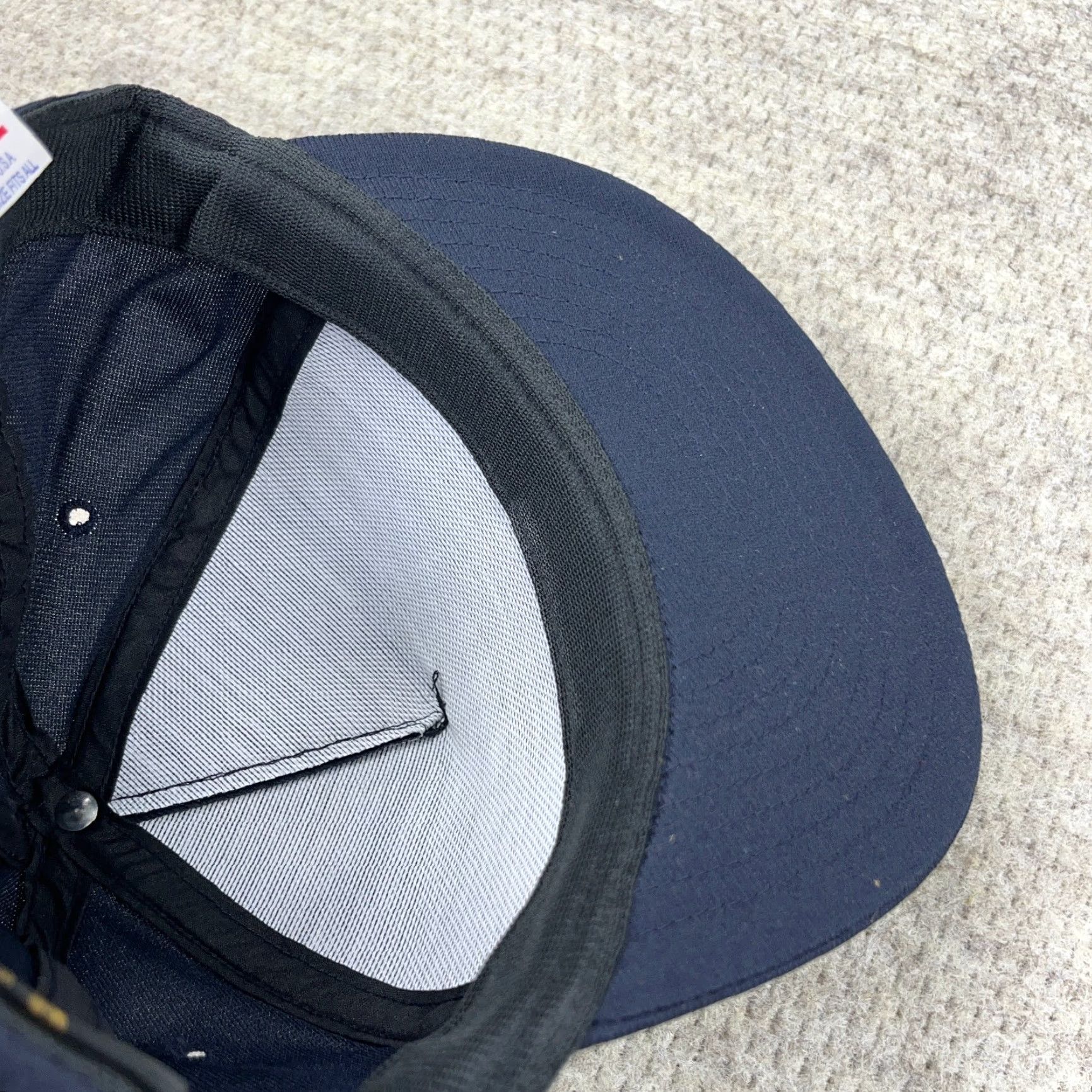 Vintage VINTAGE Eagle Crest Hat Cap Snapback Made In USA Military Army 90s Patch Blue One Size Mens Adjustable Classic Retro 80s 90s USA Logo Hipster Outdoor Size ONE SIZE - 6 Thumbnail