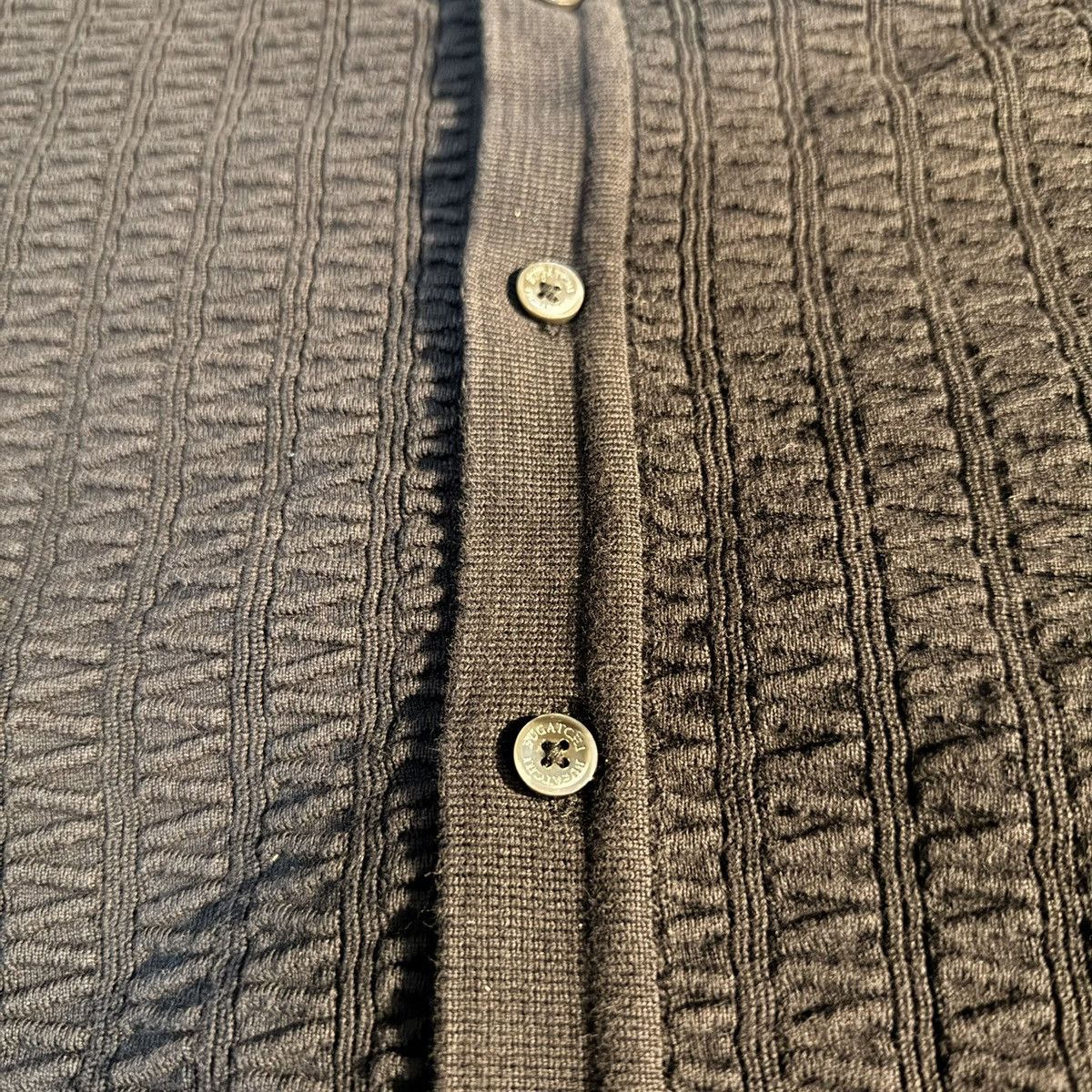 BUGATCHI Bugatchi full button up short sleeve polo sweater Size US L / EU 52-54 / 3 - 4 Thumbnail