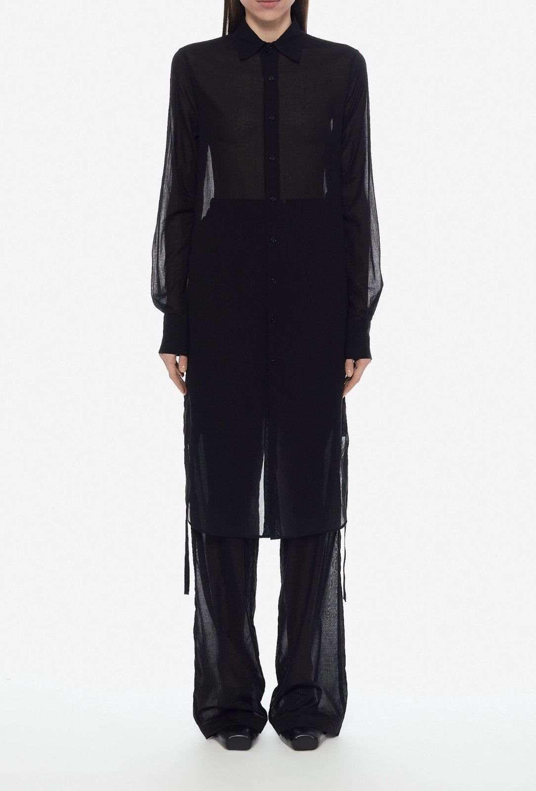 Ann Demeulemeester Last Ann Demeulemeester Cotton Long Shirt Size S / US 4 / IT 40 - 1 Thumbnail