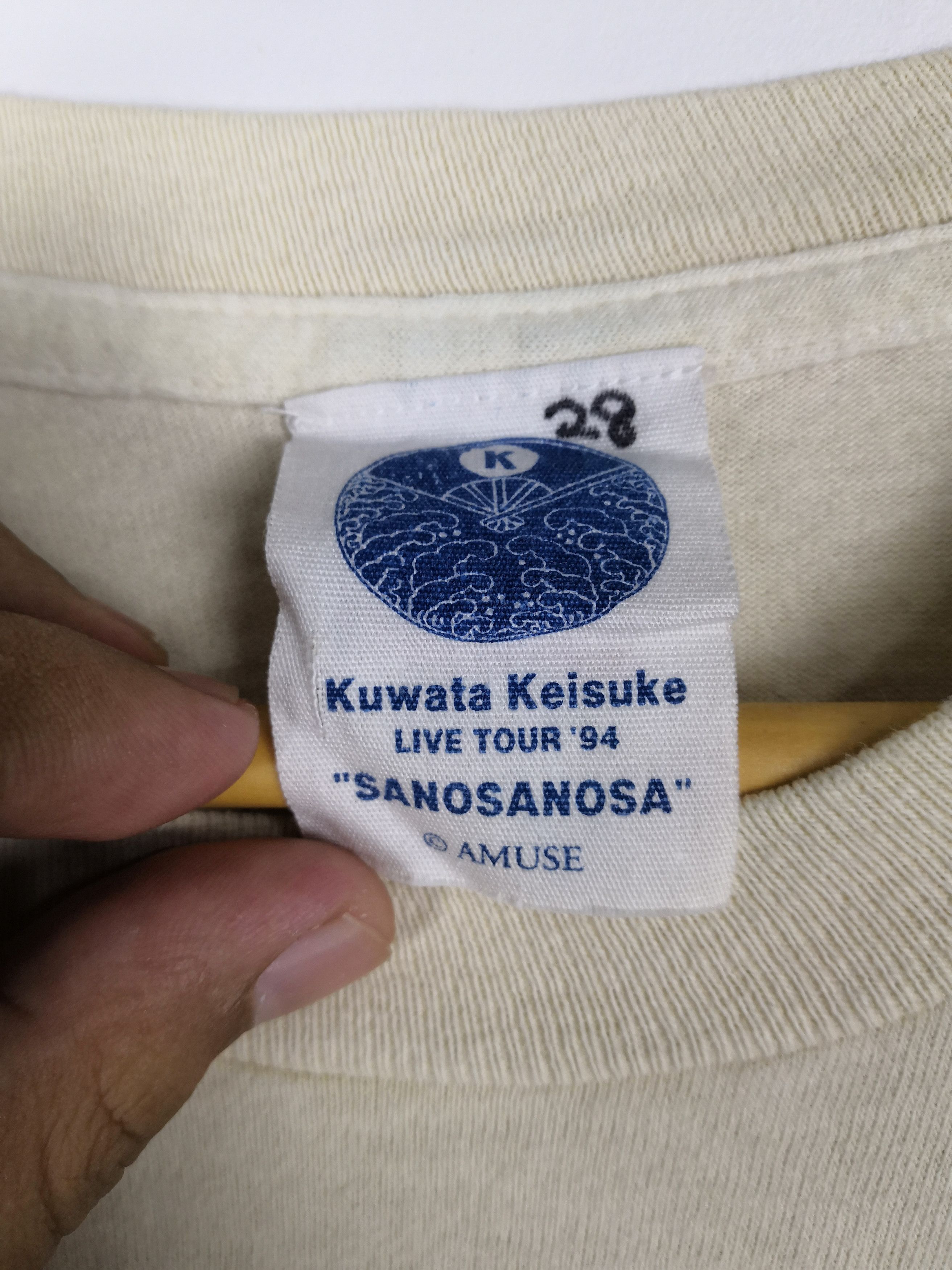 Band Tees Vintage 1994 Kuwata Keisuke T-Shirt Live Tour Sanosanosa Size US L / EU 52-54 / 3 - 3 Thumbnail