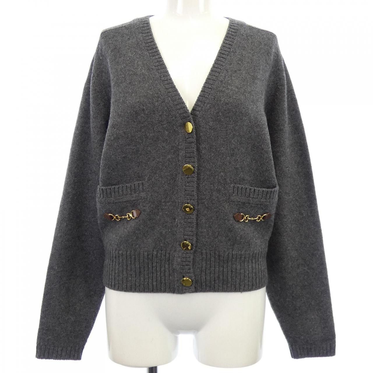 Gucci Gucci Gucci Cashmere Cardigan Textile Tops 628412XKBH9 DUTY FREE for USA Size ONE SIZE - 1 Thumbnail
