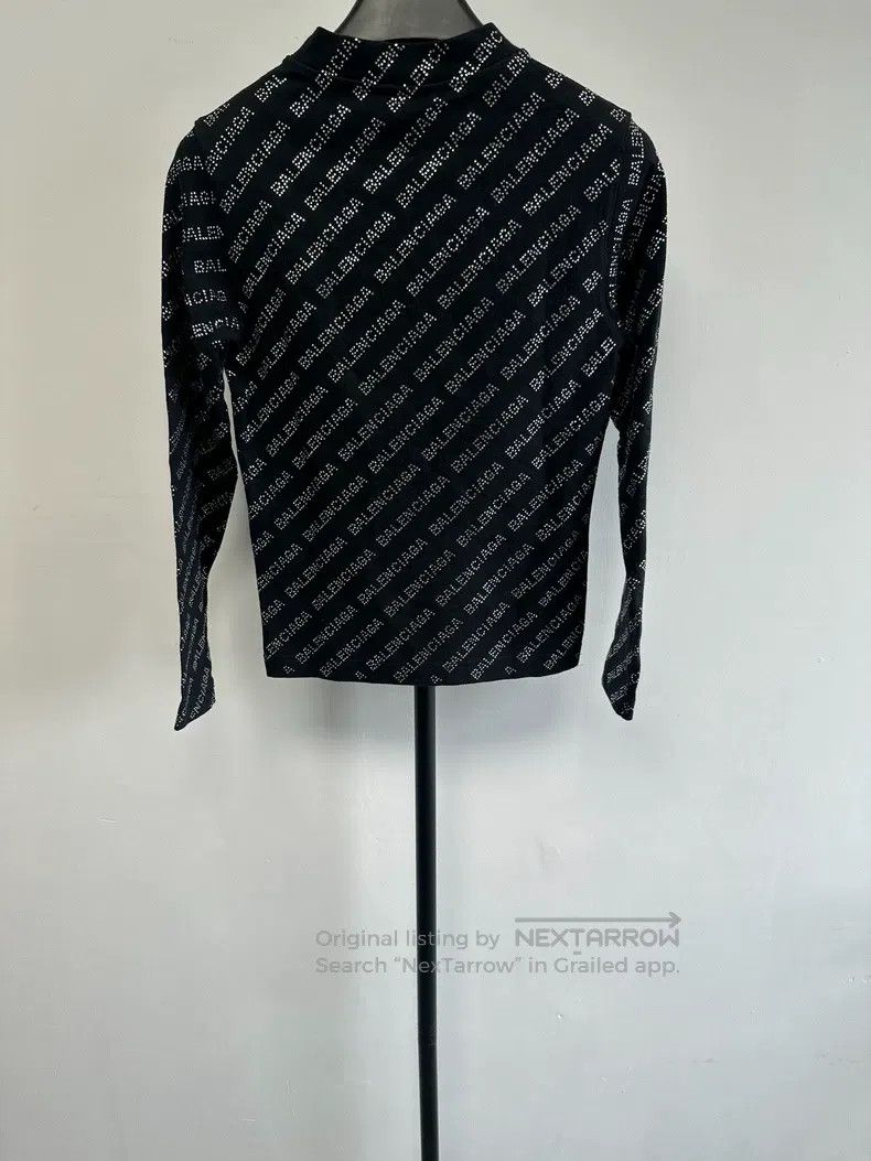 Balenciaga Balenciaga Letter Sequin Casual Long Sleeve T-Shirt Size US XS / EU 42 / 0 - 2 Thumbnail