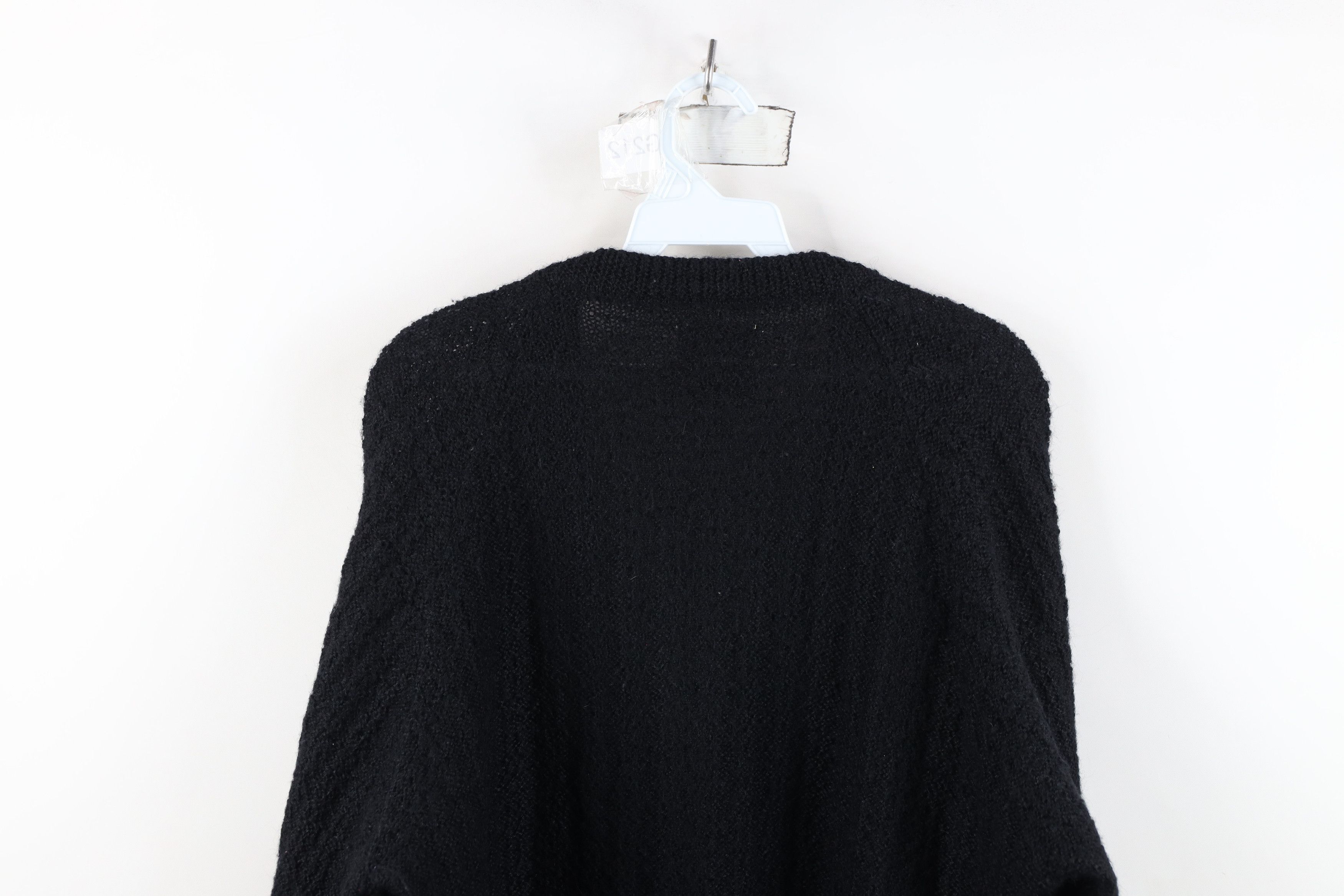 Vintage Vintage 50s 60s Rockabilly Knit Cardigan Sweater USA Black Size US L / EU 52-54 / 3 - 10 Thumbnail
