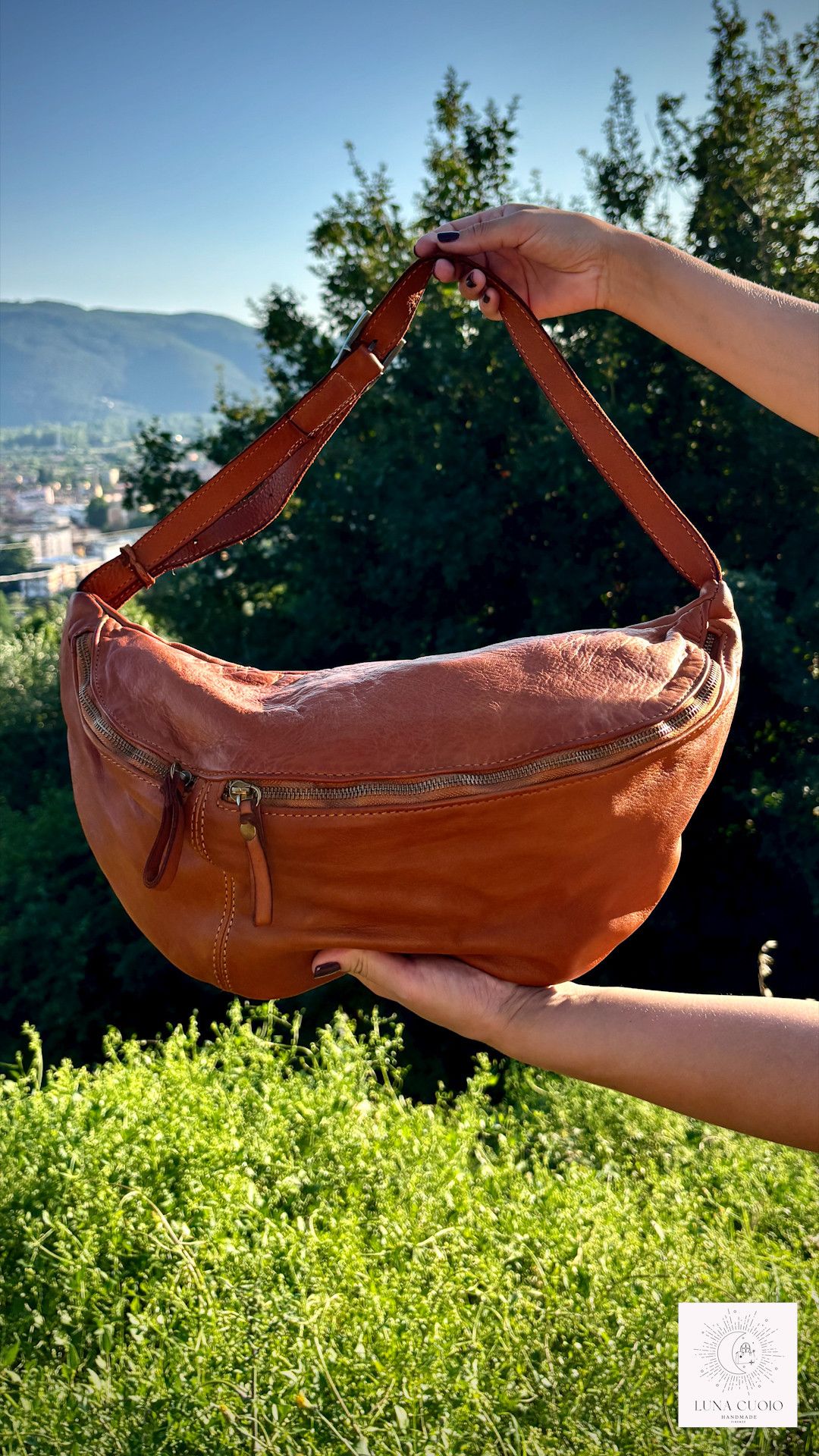 Vera Pelle Italian Leather Sling Bag – Adjustable Crossbody Women Size ONE SIZE - 2 Thumbnail