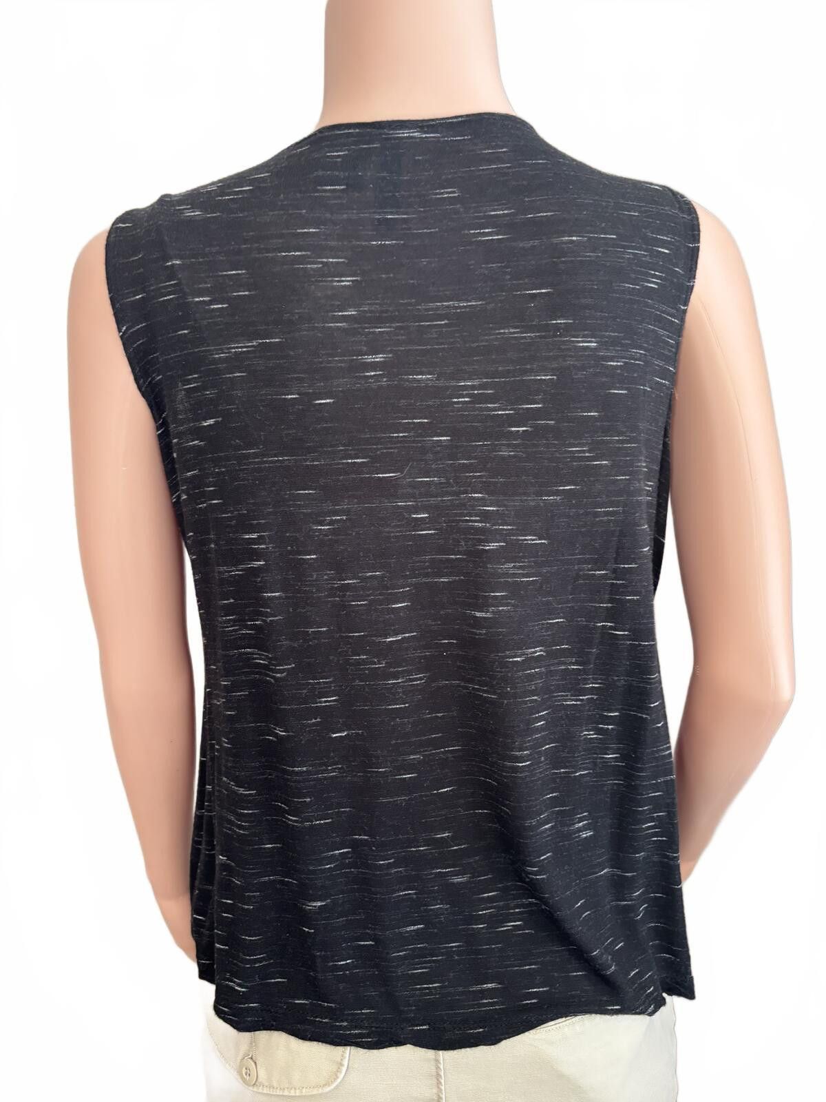Other Black Boho Coastal Y2K Sleeveless Ruffle Open Front Vest. PM Size M / US 6-8 / IT 42-44 - 5 Thumbnail