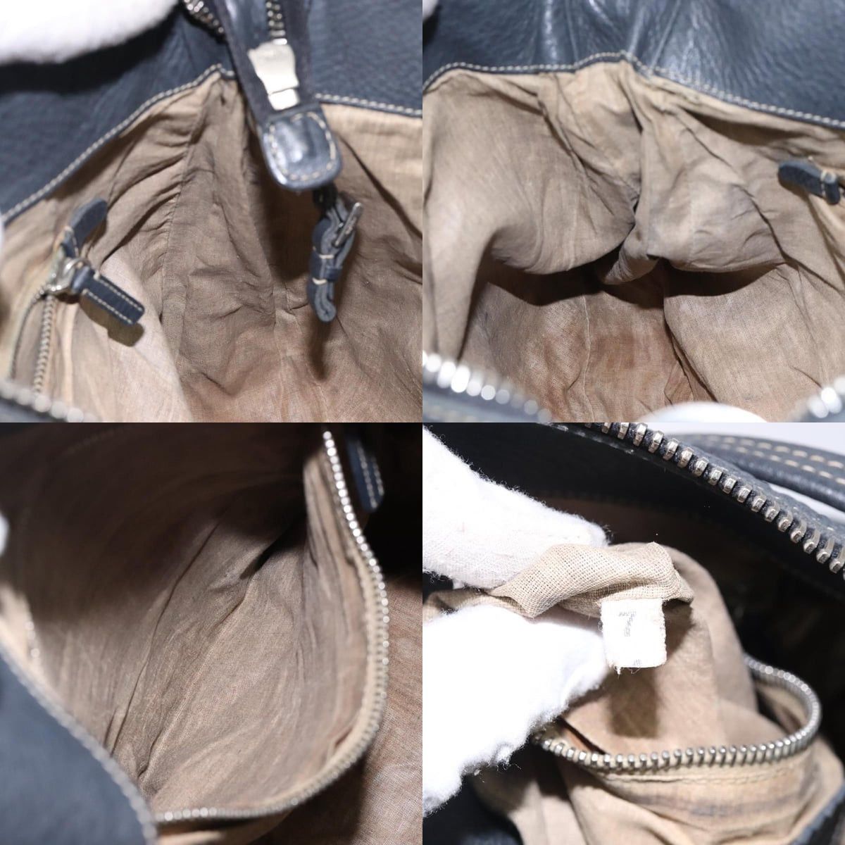 Prada PRADA Shoulder Bag Leather Navy Silver Size ONE SIZE - 12 Thumbnail