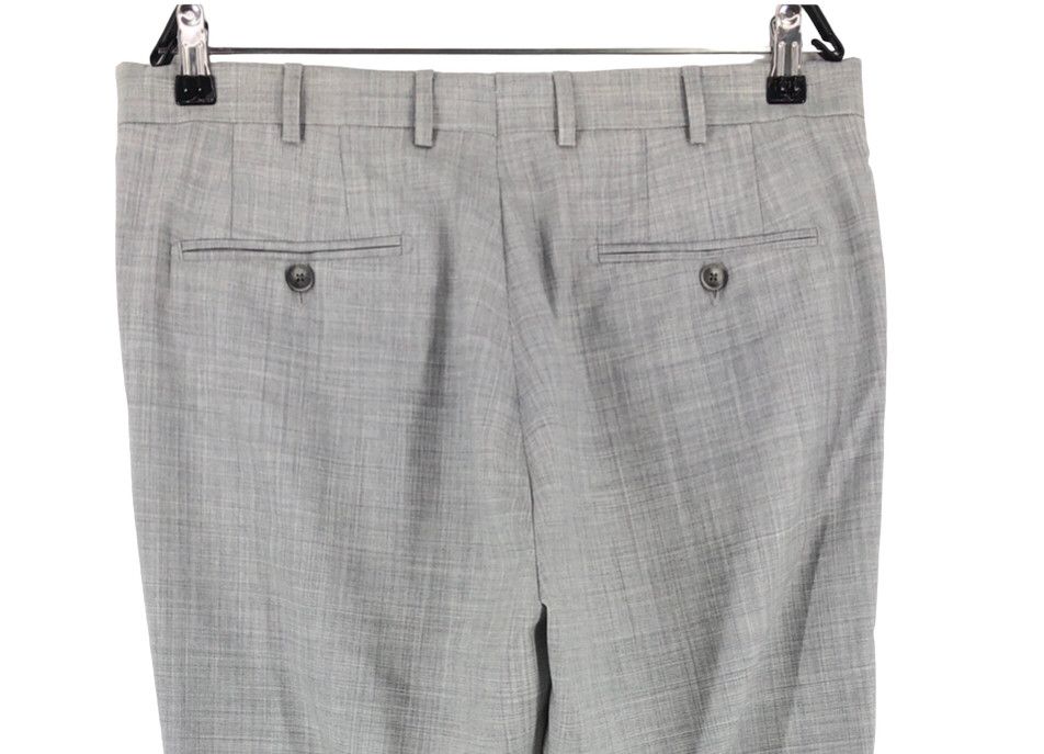 Suitsupply Soho Turn Up Pure Wool Formal Trousers Size 102 - W34 L27 Size 34R - 4 Thumbnail