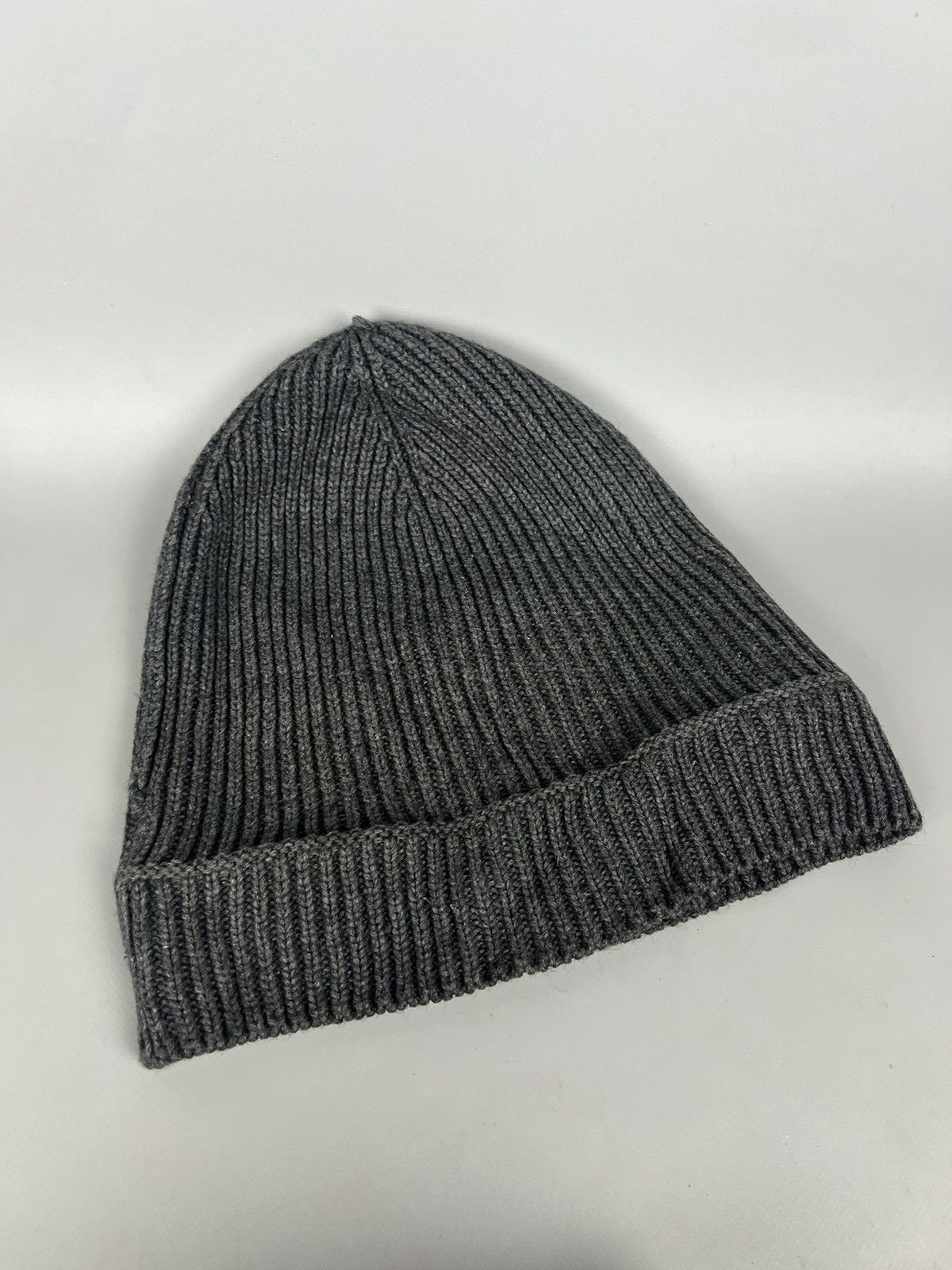 Lacoste Vintage Y2K Lacoste Logo Beanie Hat gray Streetwear Size ONE SIZE - 5 Thumbnail