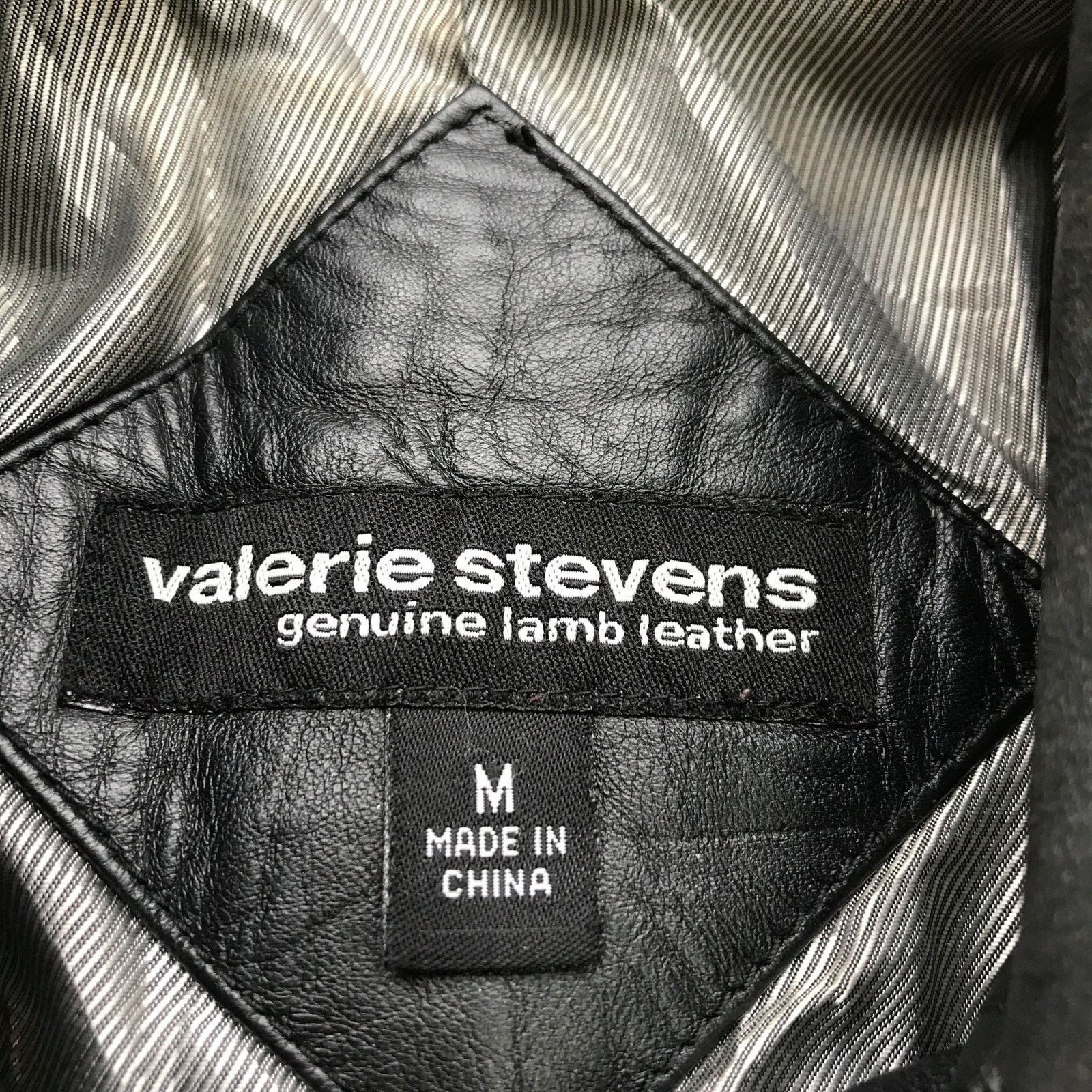 Other Valerie Stevens Genuine Lamb Leather Jacket Women M Black Size M / US 6-8 / IT 42-44 - 3 Thumbnail