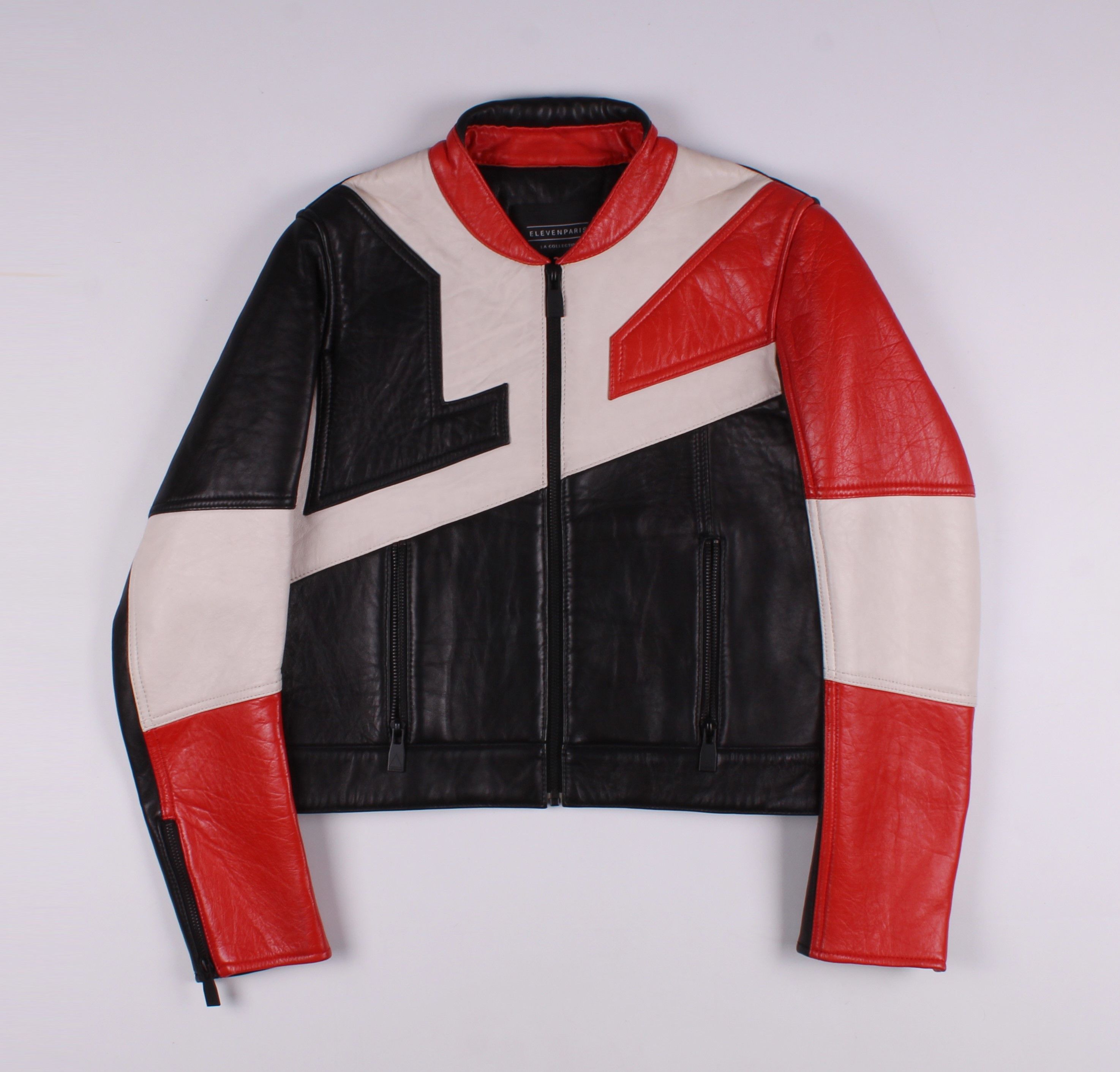 Eleven Paris Eleven Paris Leather Y2K Biker Moto Jacket Size S / US 4 / IT 40 - 1 Thumbnail