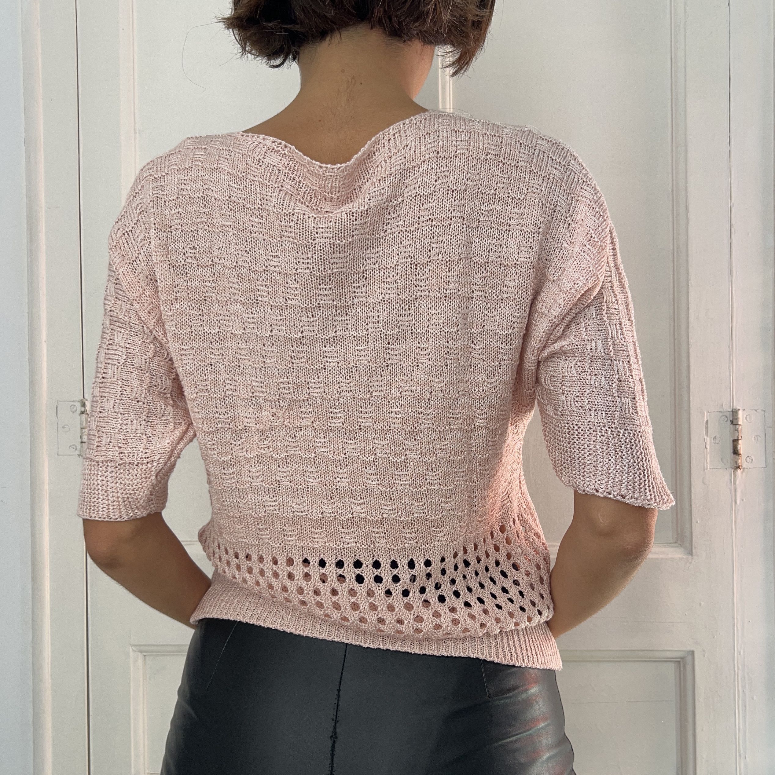Vintage Vintage Y2K Blush Pink Sweater Size M / US 6-8 / IT 42-44 - 2 Thumbnail