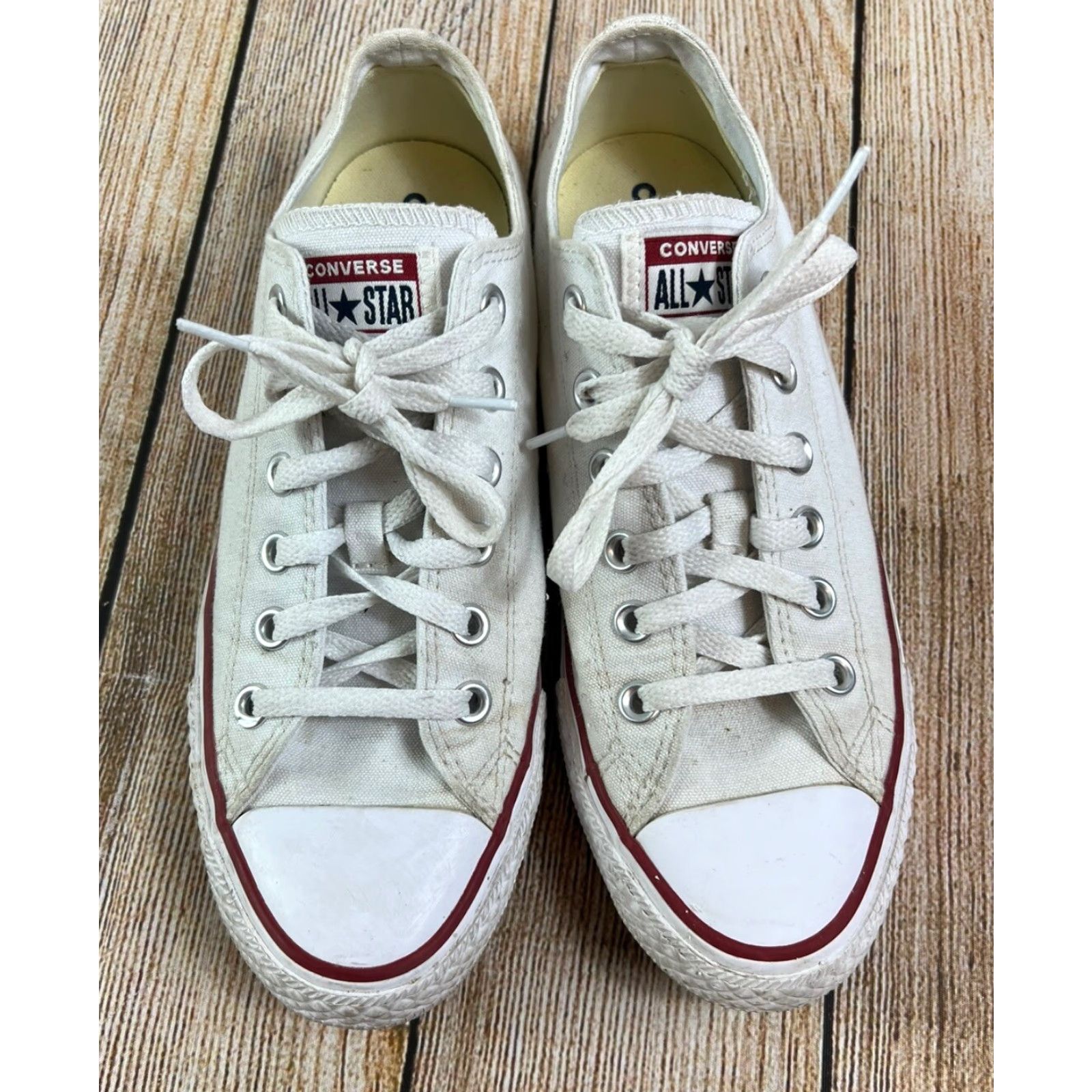 Converse Converse All Star Chuck Taylor Low Top White Shoes Unisex Adults 9 US Mens Womens Sneakers Star Theme Size M / US 6-8 / IT 42-44 - 2 Thumbnail