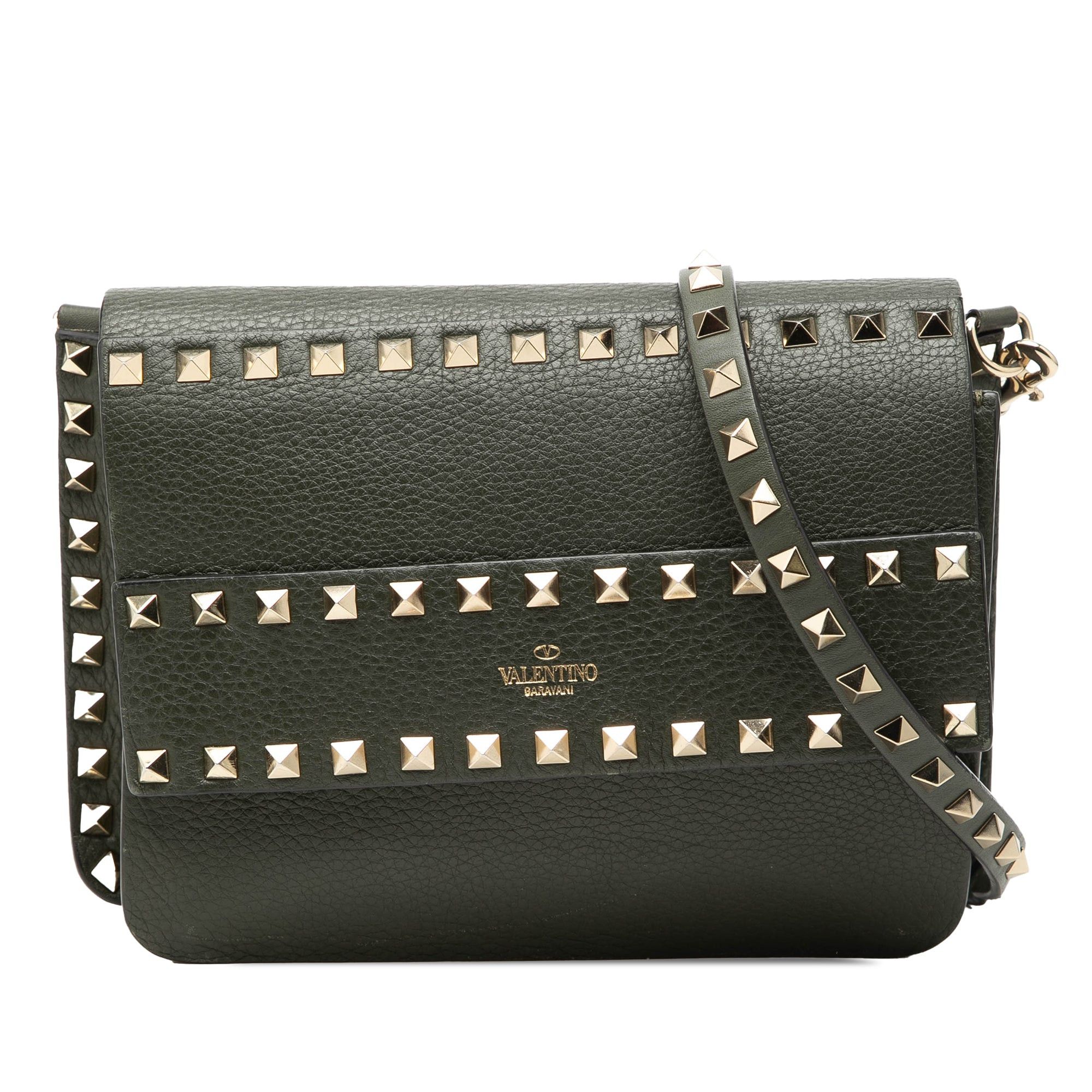 Valentino Grained Calfskin Rockstud Side Slip Crossbody Size ONE SIZE - 1 Thumbnail