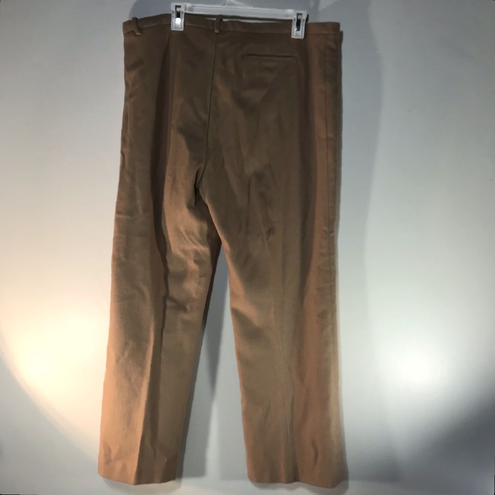 Vintage VINTAGE Cambridge Dry Goods Wool Blend Wide-Leg Dress Pants Womens Plus Size 20 Beige Business Casual Winter Women's Size 42" / US 20 - 4 Thumbnail