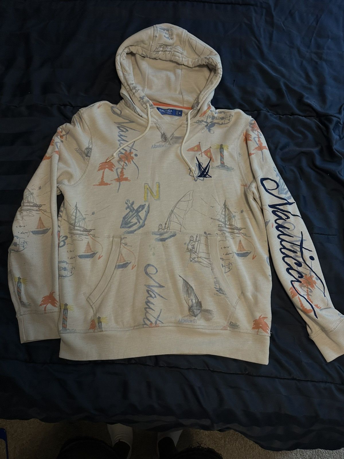 Nautica × Vintage Vintage Nautica Hoodie Size US M / EU 48-50 / 2 - 2 Thumbnail