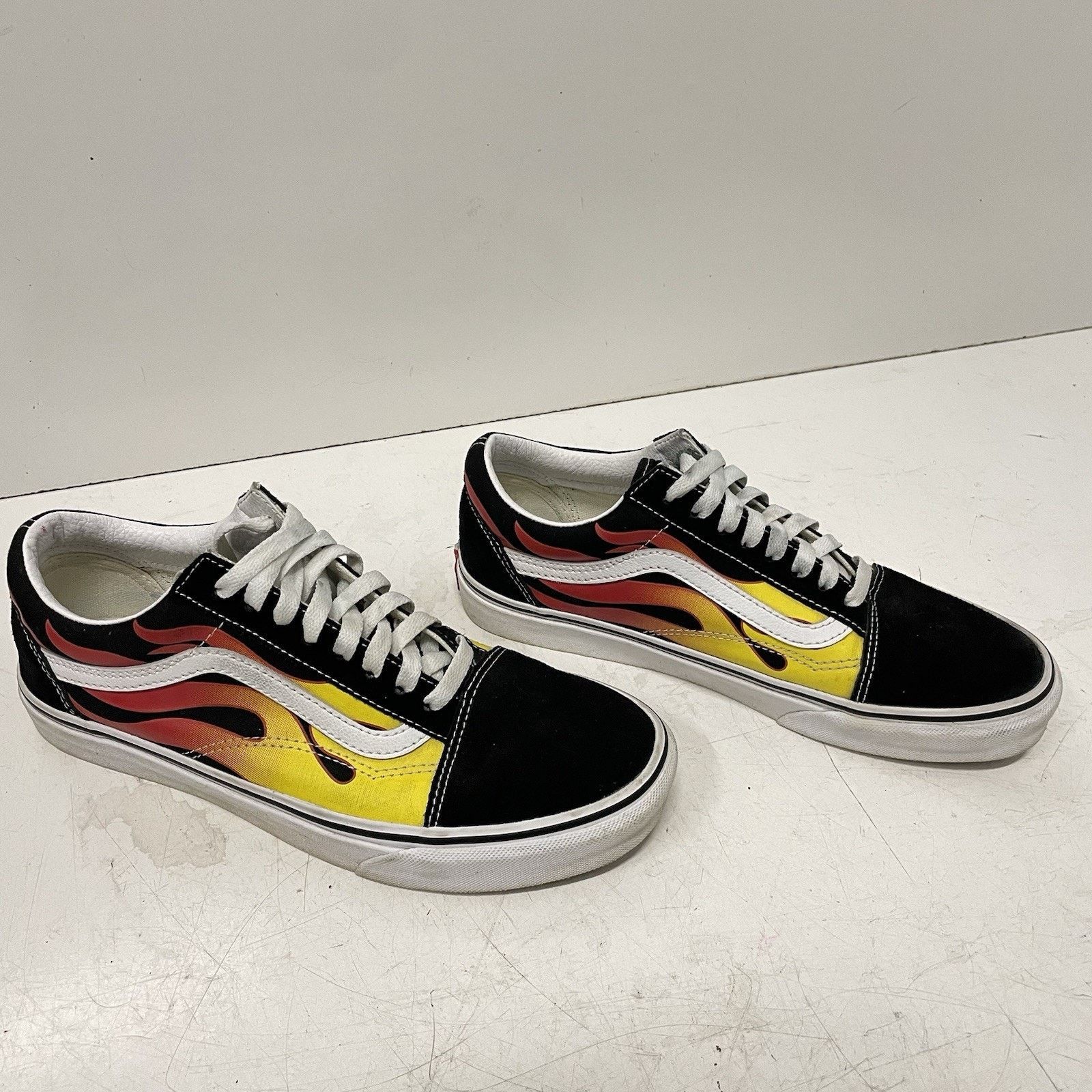 Vans Vans Old Skool Flame Sneakers 7.5 Black Skateboarding Shoes Size US 7.5 / EU 40-41 - 4 Thumbnail