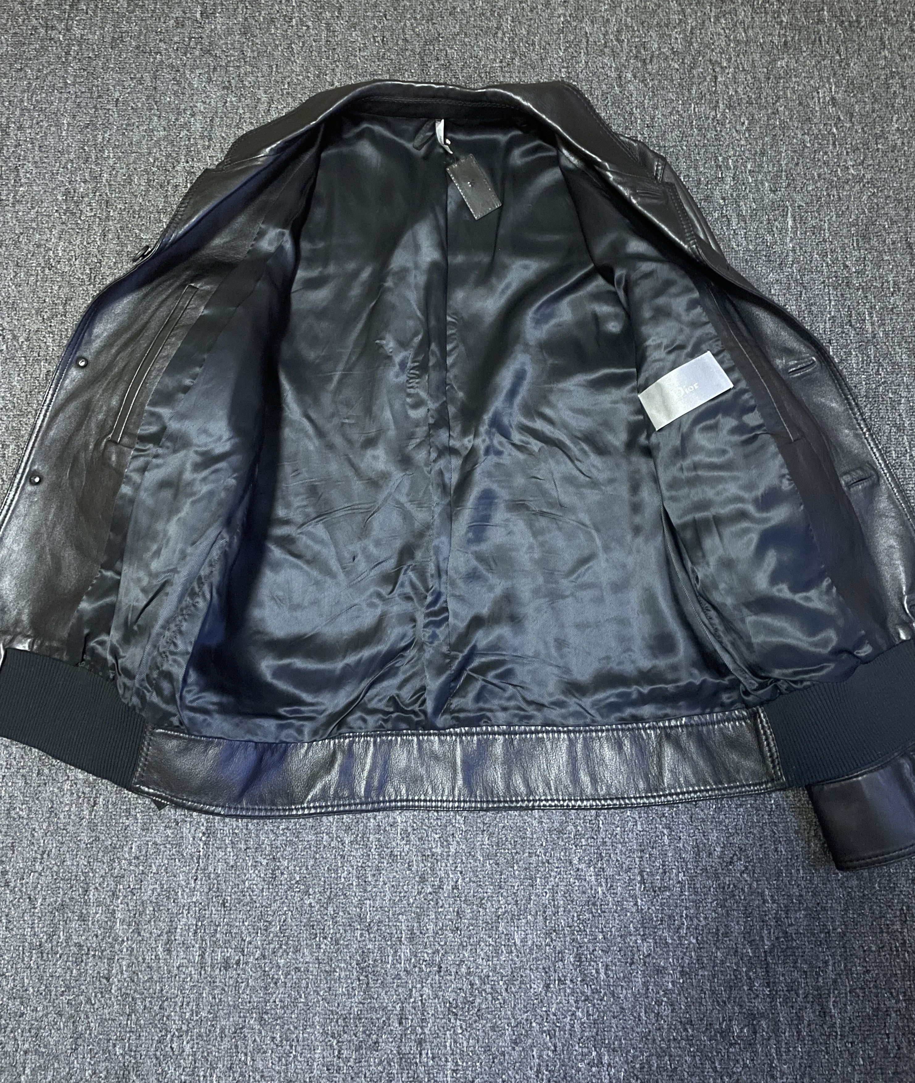 Dior Dior Black Leather Jackets size 48/m Size US M / EU 48-50 / 2 - 6 Thumbnail