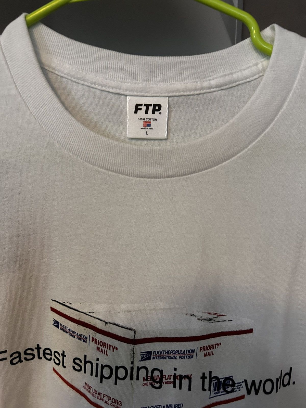 Fuck The Population FTP World’s Fastest Shipping T Shirt Size Large Size US L / EU 52-54 / 3 - 3 Thumbnail