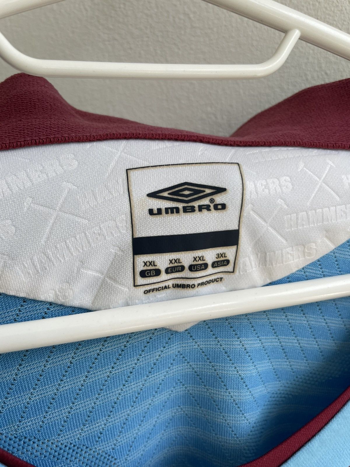 Vintage West Ham United 2008 2009 Away Football Soccer Jersey Shirt Size US XXL / EU 58 / 5 - 8 Thumbnail